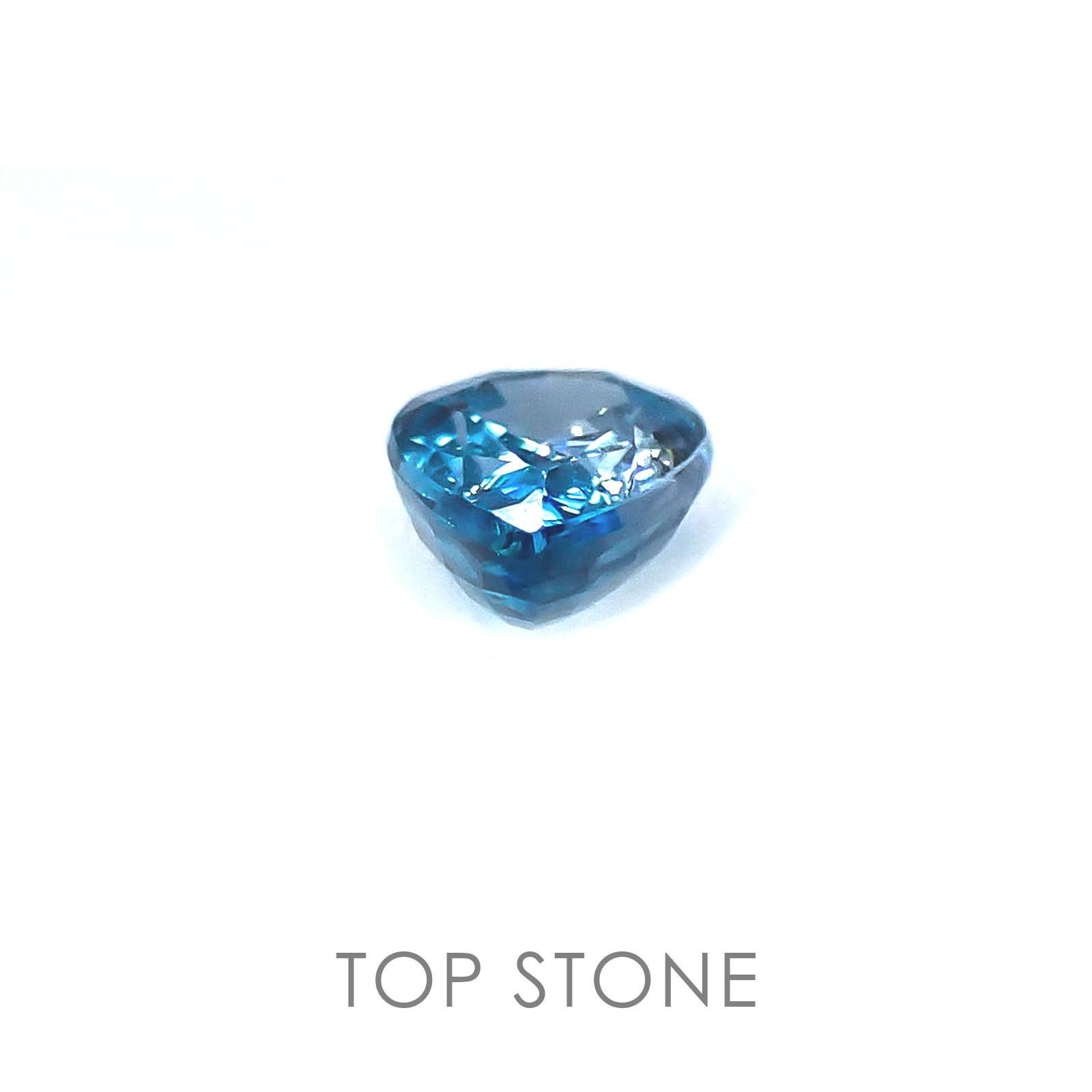 ブルージルコン カンボジア産 ルース 0.6ct[]5.8×3.9mm前後