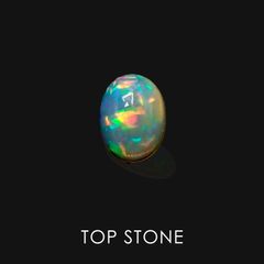 エチオピアオパール(宝石名オパール) エチオピア産 1.50ct 識別済[20063534]9.2×6.9mm前後