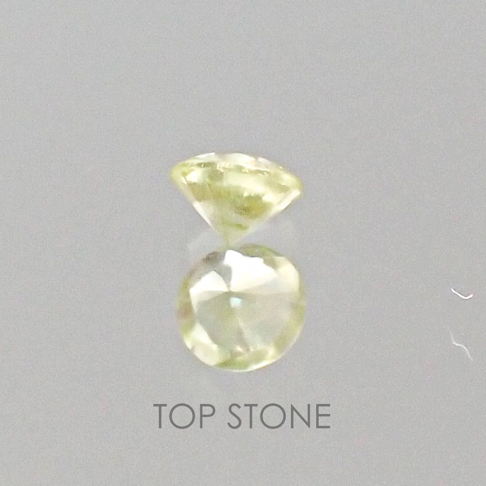 パラサイティック ペリドット 採取地：ロシア・セムチャン ソーティング付き 0.049ct[20063377]2.4×2.4mm前後