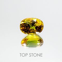 パーティカラーサファイア(宝石名パーティカラード・サファイア) タイ産 3.06ct 識別済[20063228]9.3×6.6mm前後