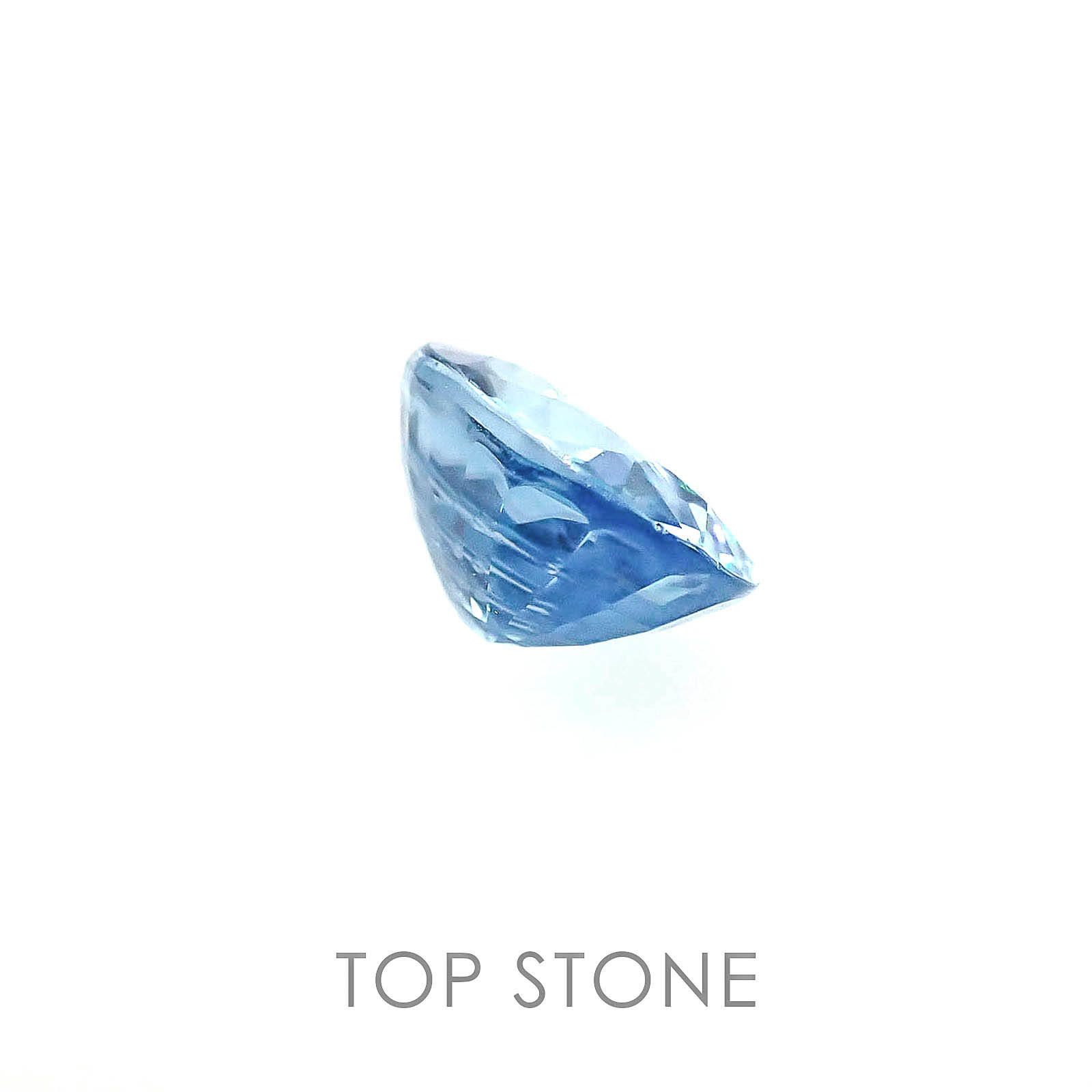 ブルージルコン カンボジア産 ルース 2ct[]7.8×5.7mm前後