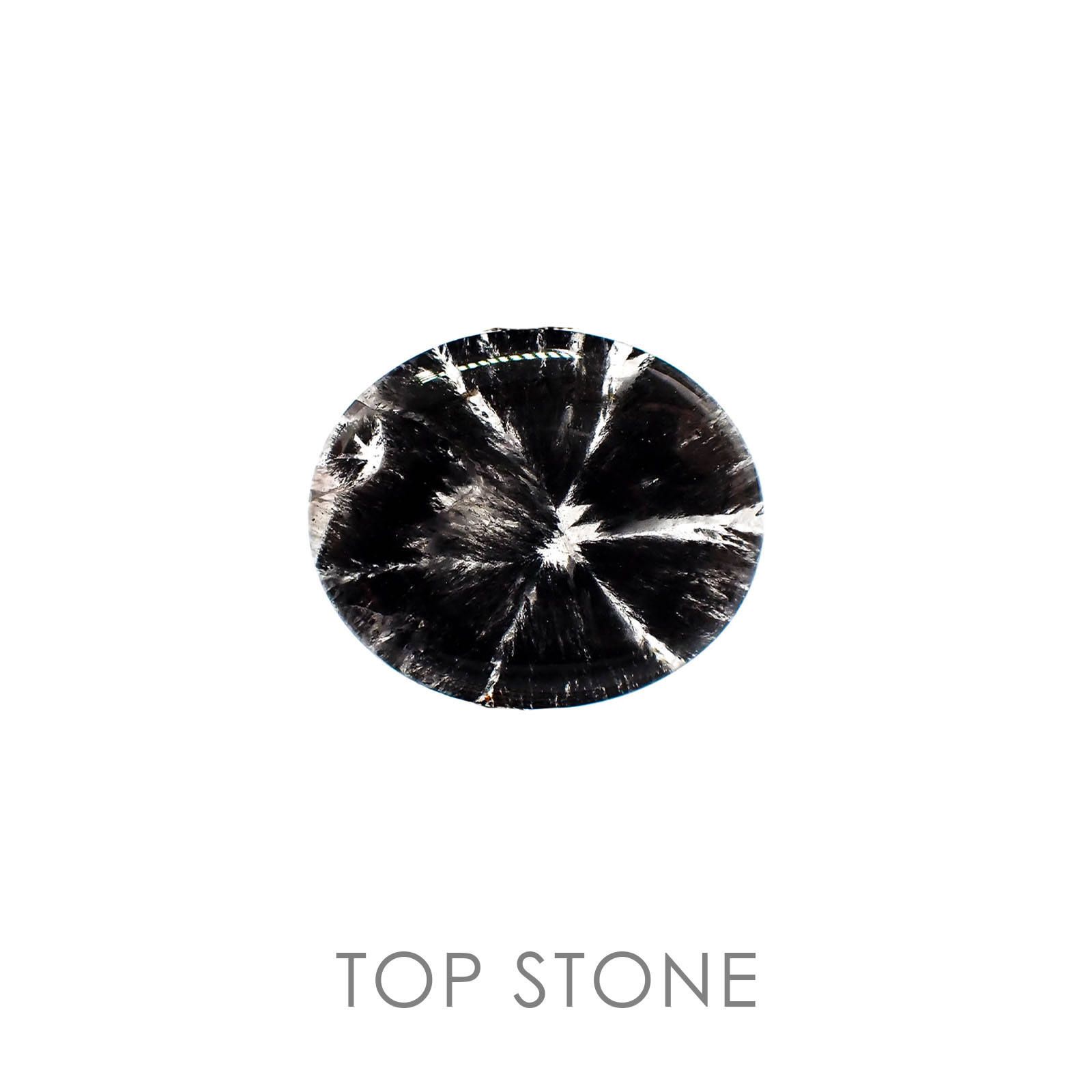トラピッチェクォーツ ブラジル・ミナスジェライス産(偏光板2枚付き) 14.00ct[20063234]24.1×20.2mm前後