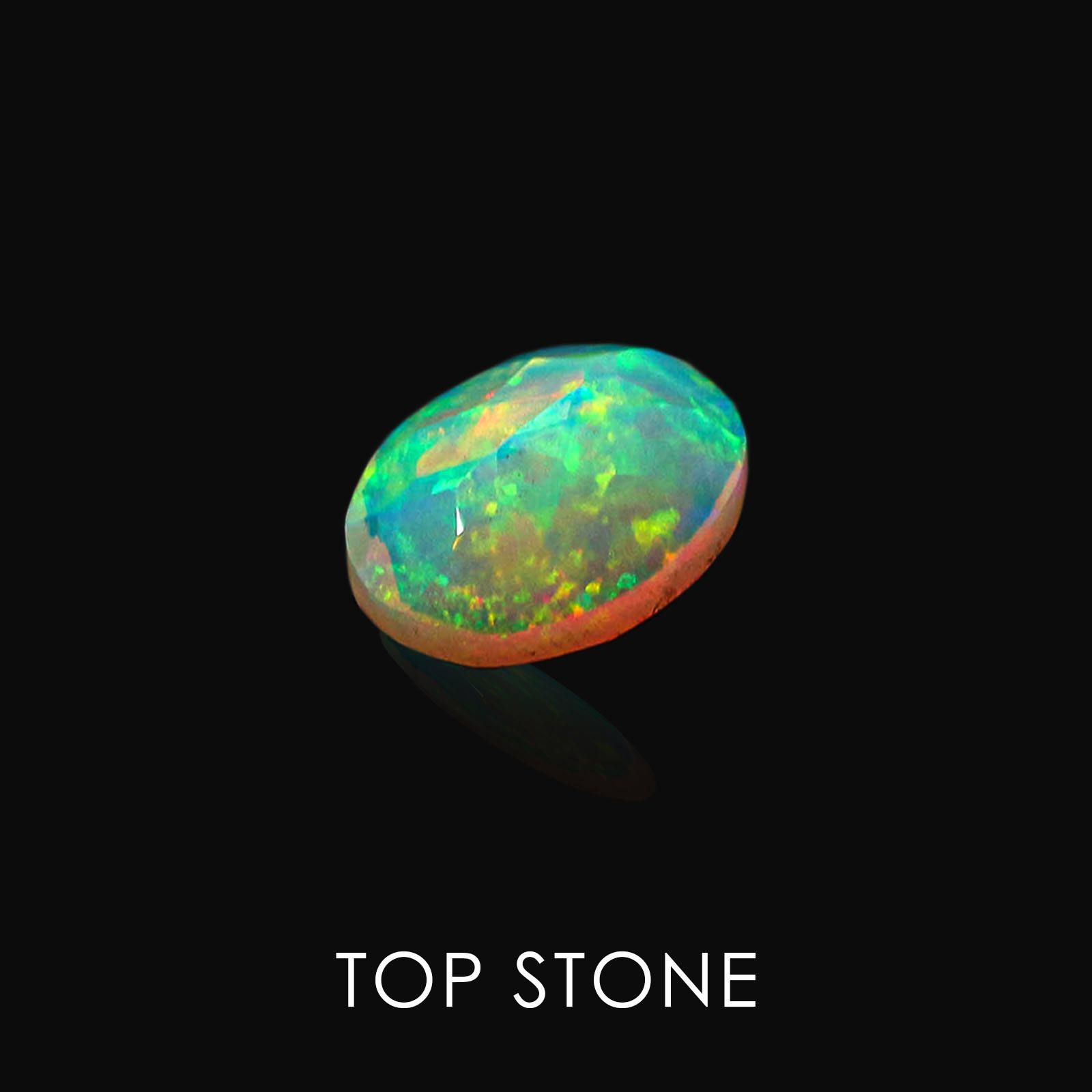 エチオピアンオパール エチオピア産 ルース 0.75ct[20062747]7.9×6mm前後
