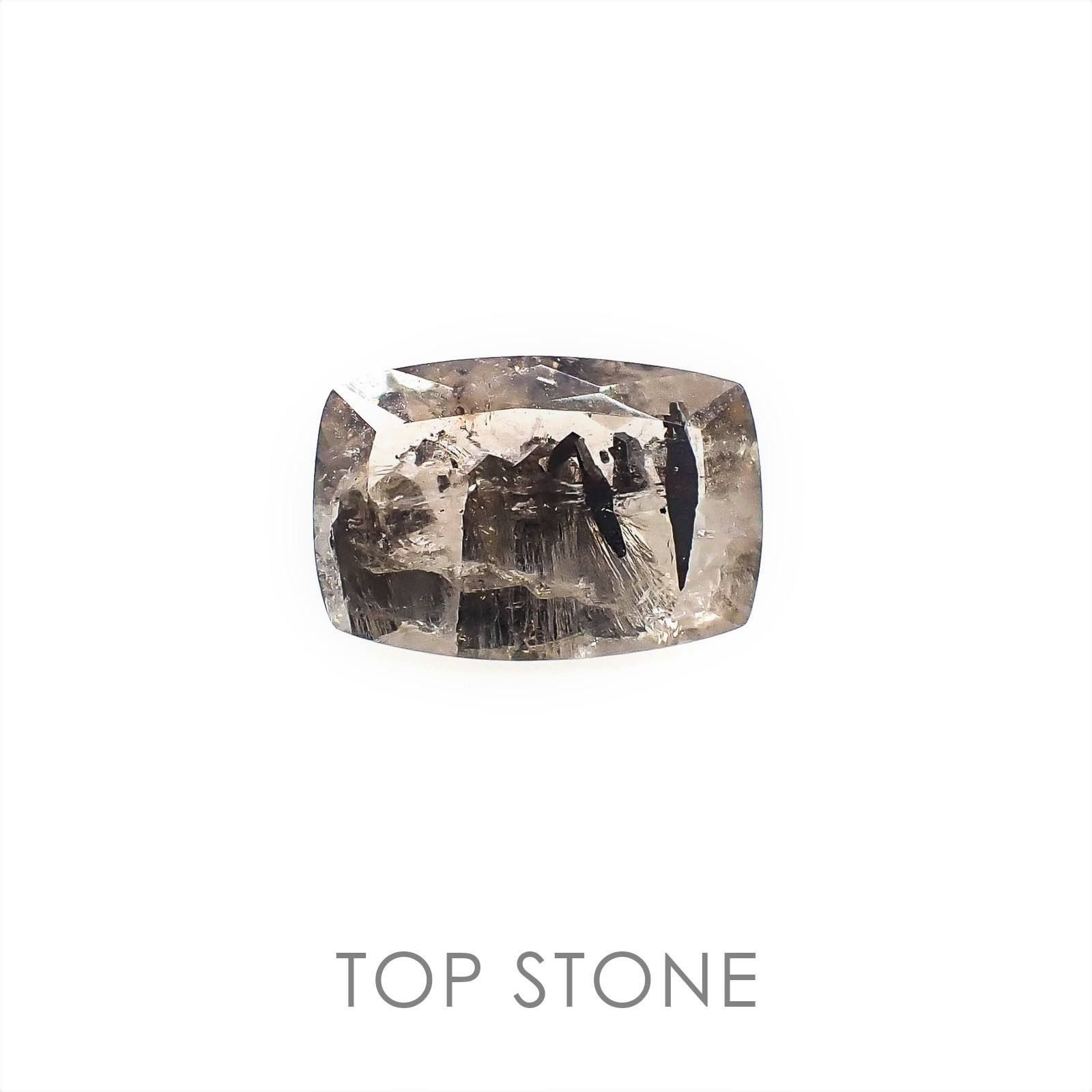 アルセノパイライトインクォーツ 中国産 ルース 4.58ct[]13.2×9mm前後