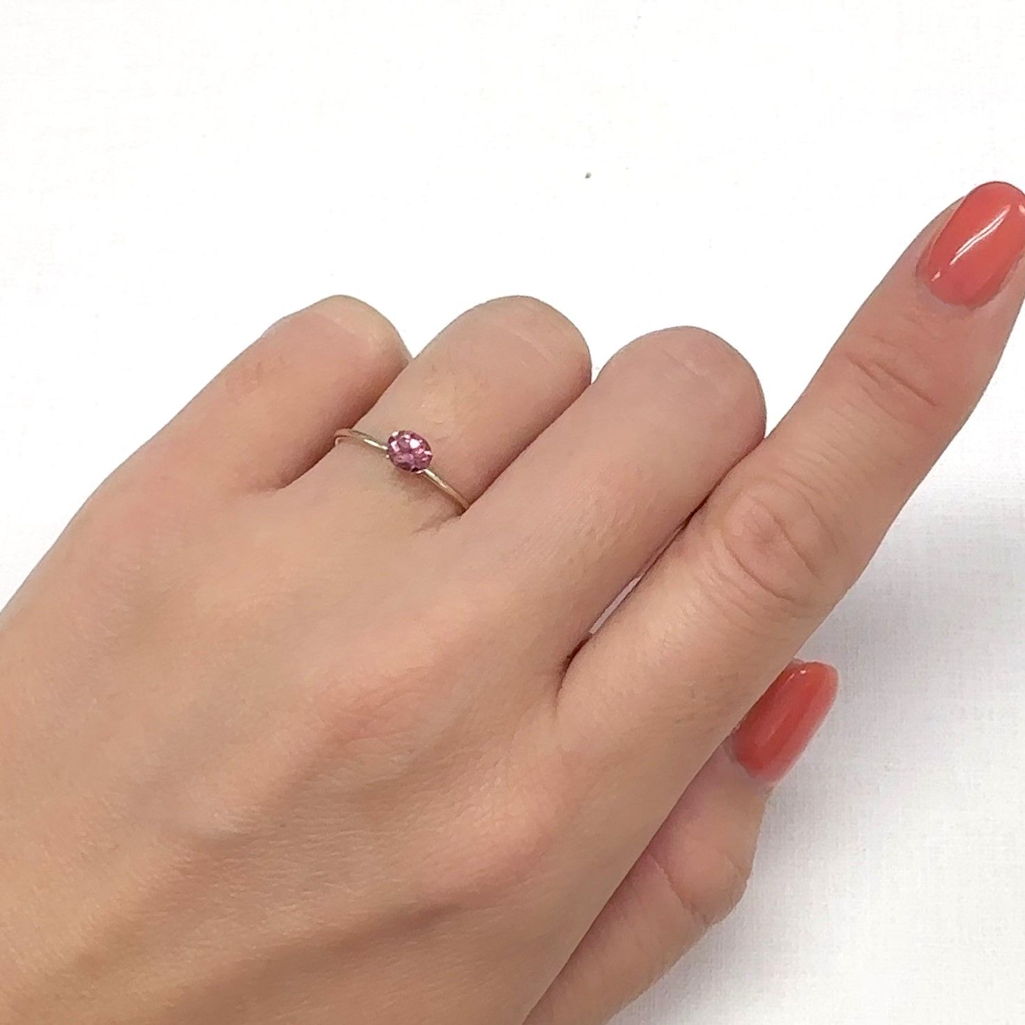 ピンクトルマリン ブラジル産 0.39ct[240929013]4.9x4mm前後