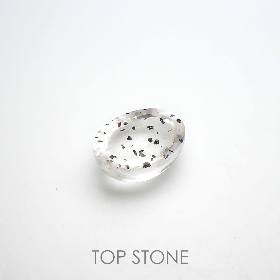 ヘマタイトインクォーツ 中国産 10.68ct[220115248]15.2x11.8mm前後