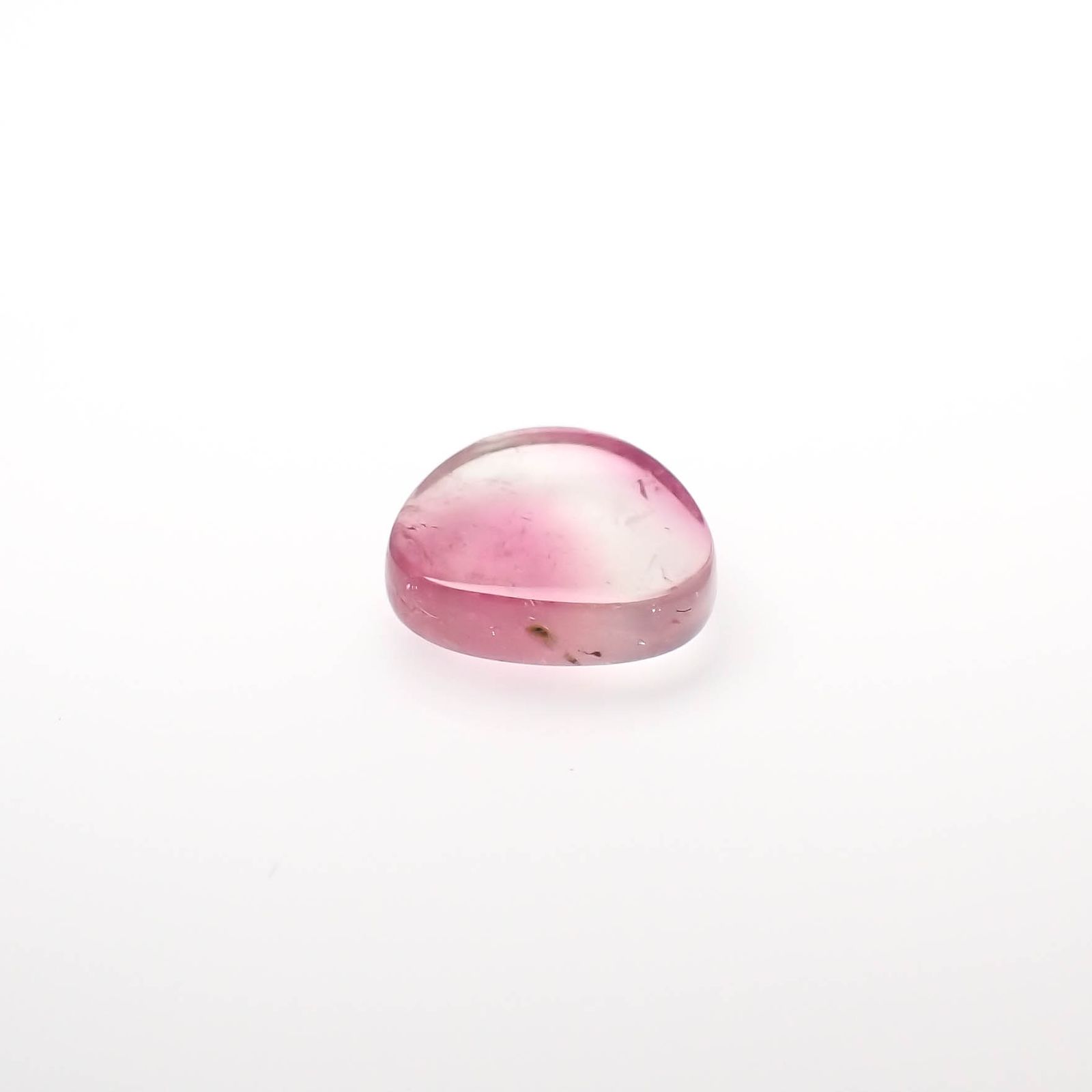 ピンクウォーターメロントルマリン 原石スライス コンゴ民主共和国産 2.17ct[230421481]8.9x8.4mm前後