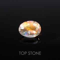 レインボームーンストーン(アンデシンラブラドライト) マダガスカル産 ルース 1.37ct[210310394]8.1×6.1mm前後