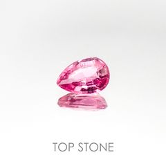 ピンクトルマリン(宝石名ピンク・トルマリン) ブラジル産 0.67ct 識別済[20084843]6.9×4.9mm前後