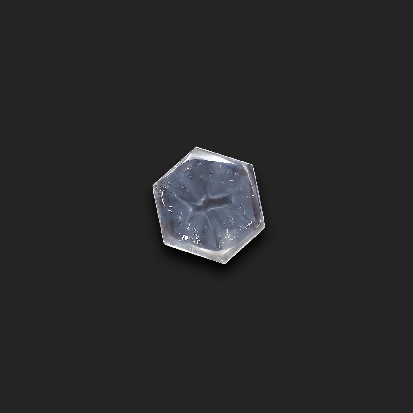 トラピッチェクォーツ 偏光板2枚付き コロンビア・ボヤカ産 17.75ct[230521961]20.2x19.5mm前後