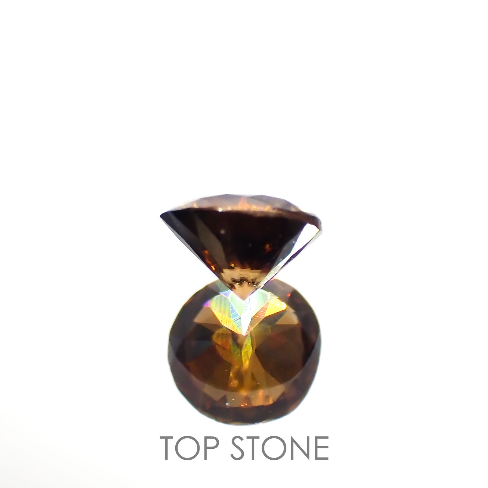 キャシテライト(宝石名キャシテライト)ボリビア産 0.44ct 識別済[221018669]3.9x3.8mm前後