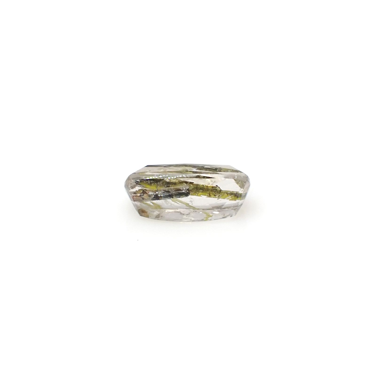 エピドートインクォーツ ブラジル産 3.42ct[240427293]12.5x7.1mm前後