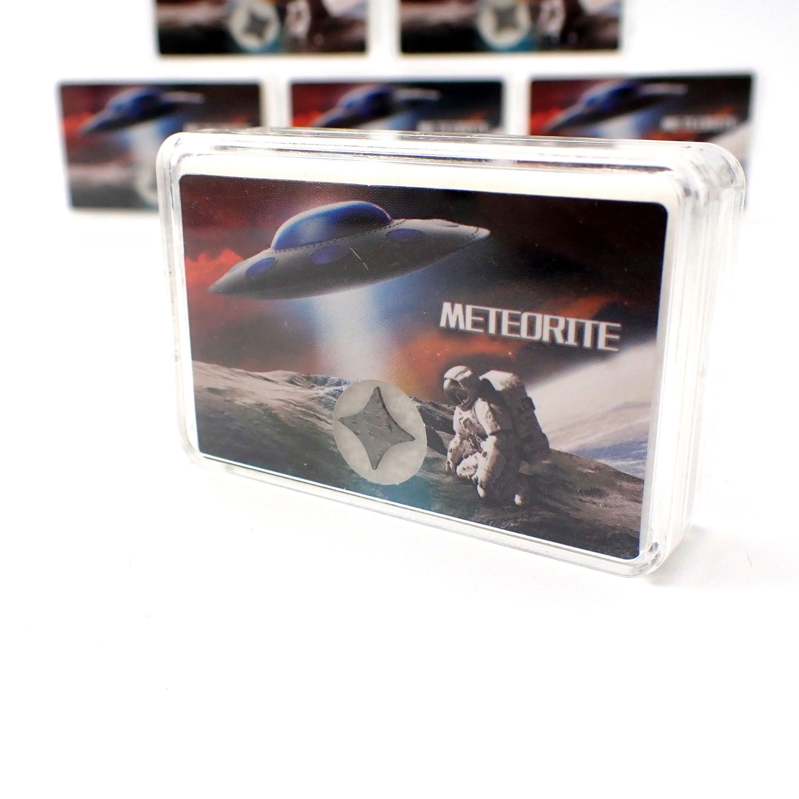 <ランダムセレクト1個販売>アルタイ隕石 十字星カット 発見地:中国 約0.56ct[240125410]8.9x8.9mm前後