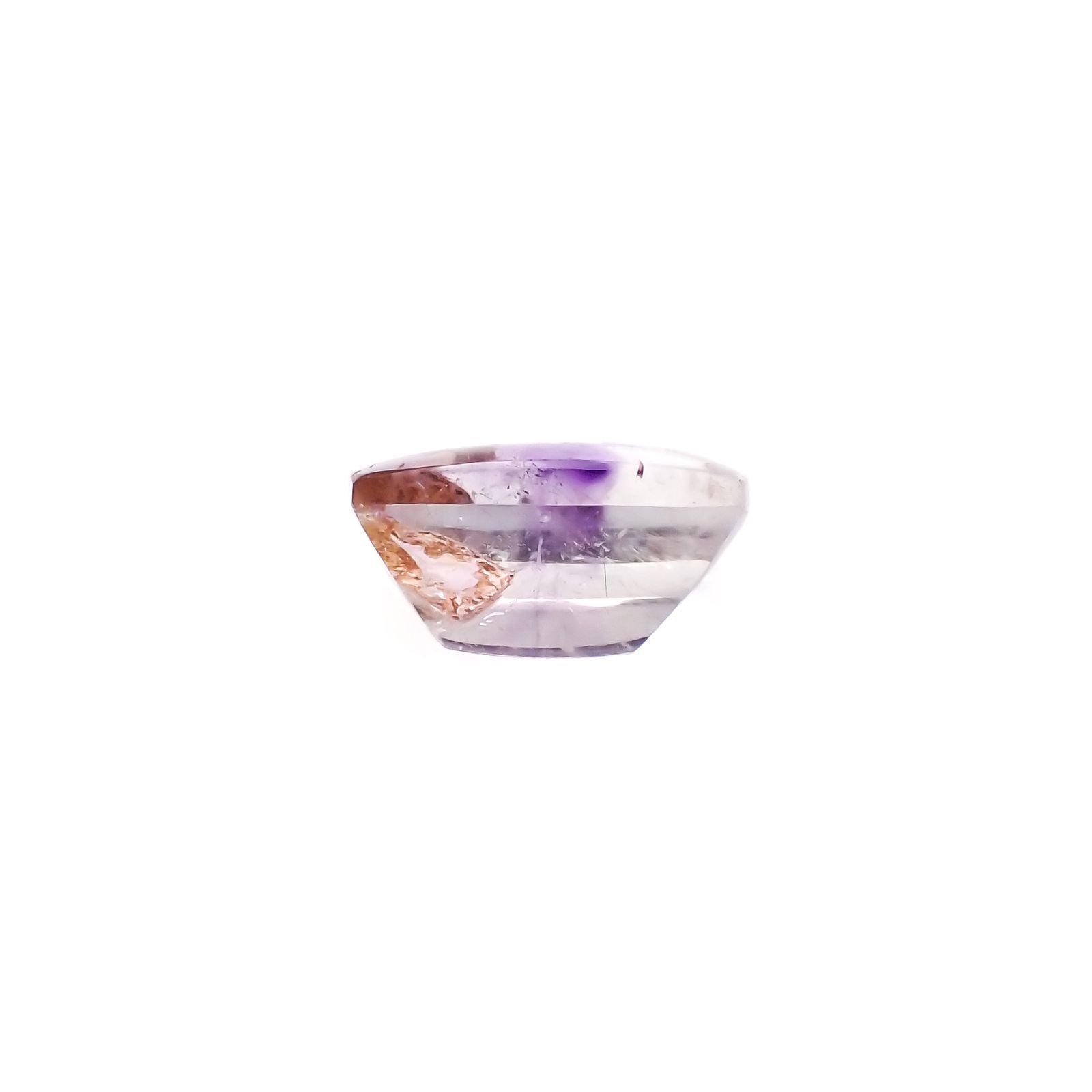 アメジストエレスチャル ブラジル産 14.89ct[230119785]17.2x13.9mm前後