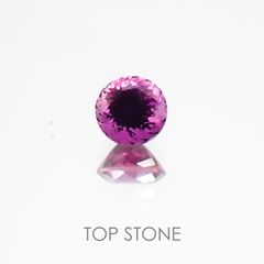 パープルサファイア非加熱(宝石名パープル・サファイア) タンザニア産 0.29ct 識別済[20128644]3.8×3.7mm前後