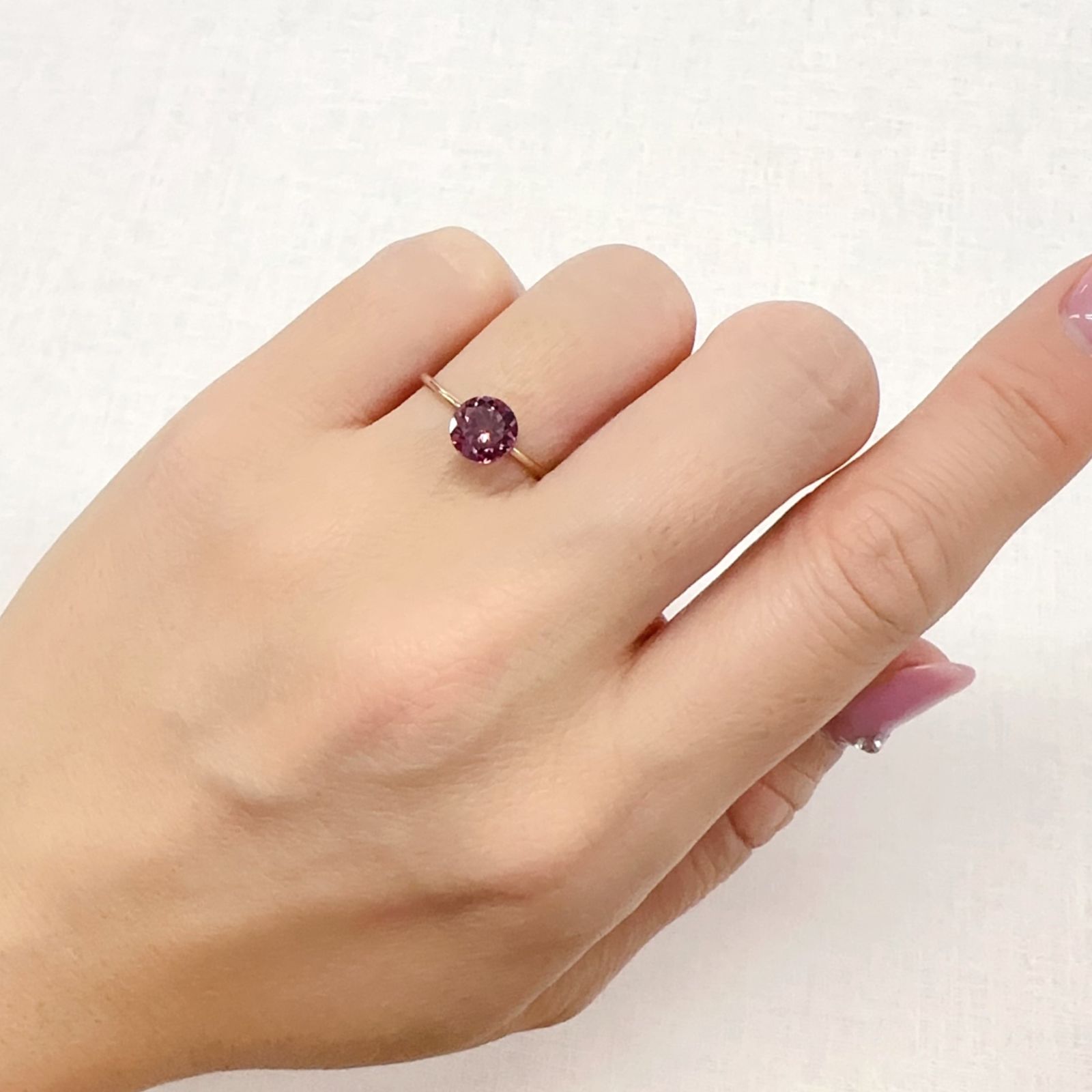 カラーシフトマラヤガーネット タンザニア産 1.38ct[231124341]6.6x6.6mm前後