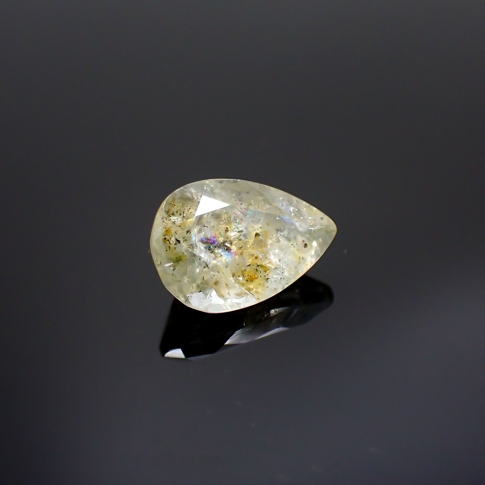 オーロラアクアマリン ブラジル産 2.02ct[220114398]10.6x7.2mm前後