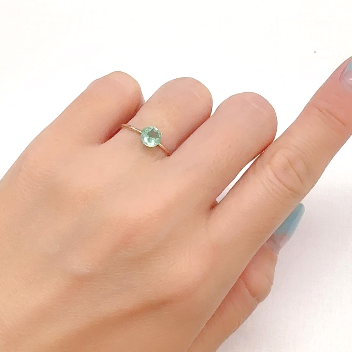 グリーンカイヤナイト タンザニア産 0.86ct[240928813]5.9x5.9mm前後