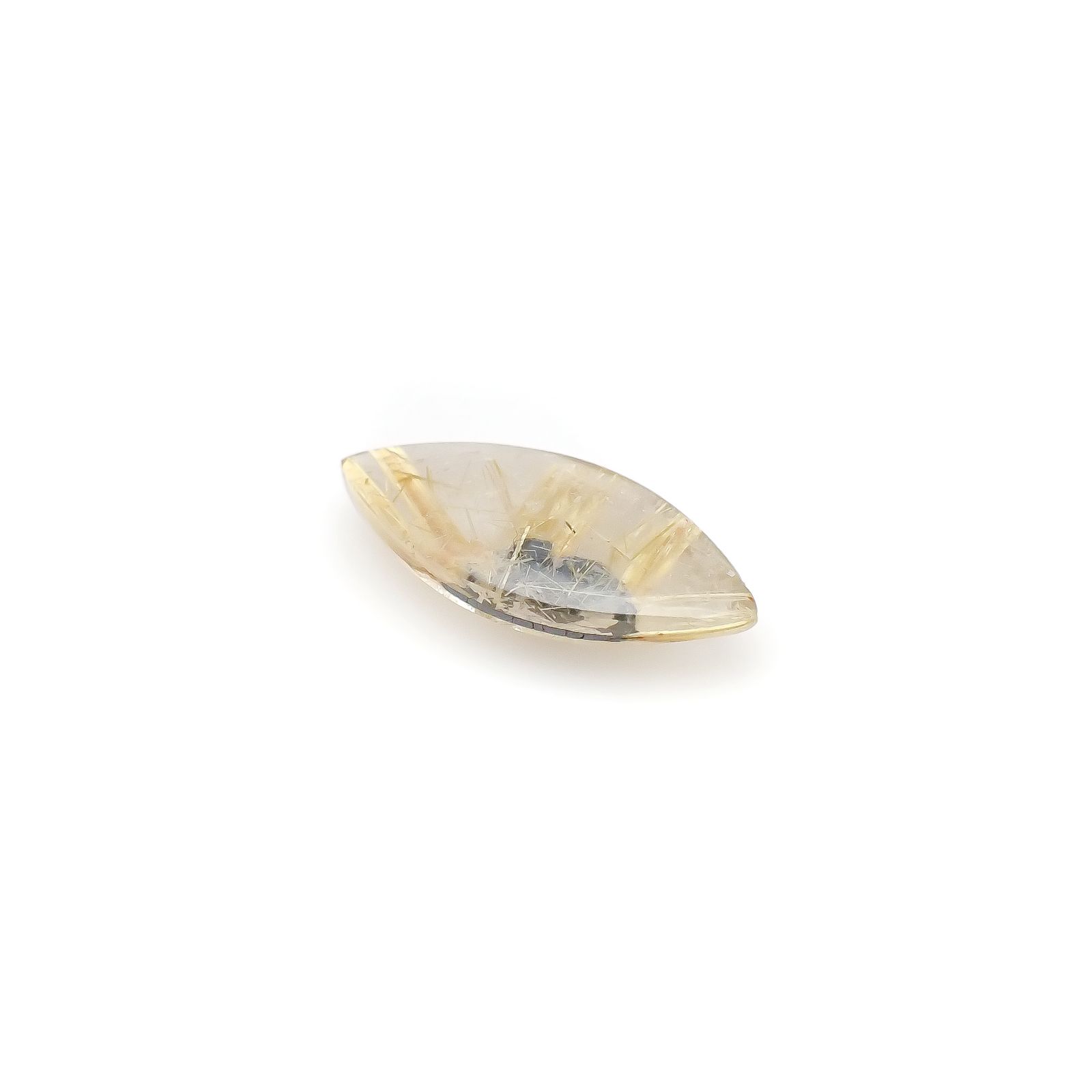 太陽ルチルクォーツ ブラジル産 5.42ct[240427305]20x8.9mm前後