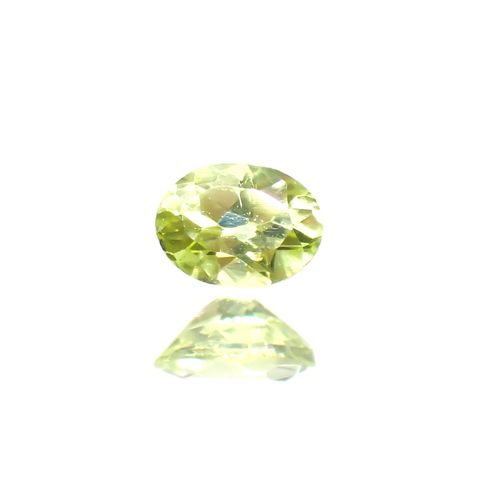 パロットクリソベリル(宝石名クリソベリル)インド産 0.20ct 識別済[220114504]4.1x2.9mm前後