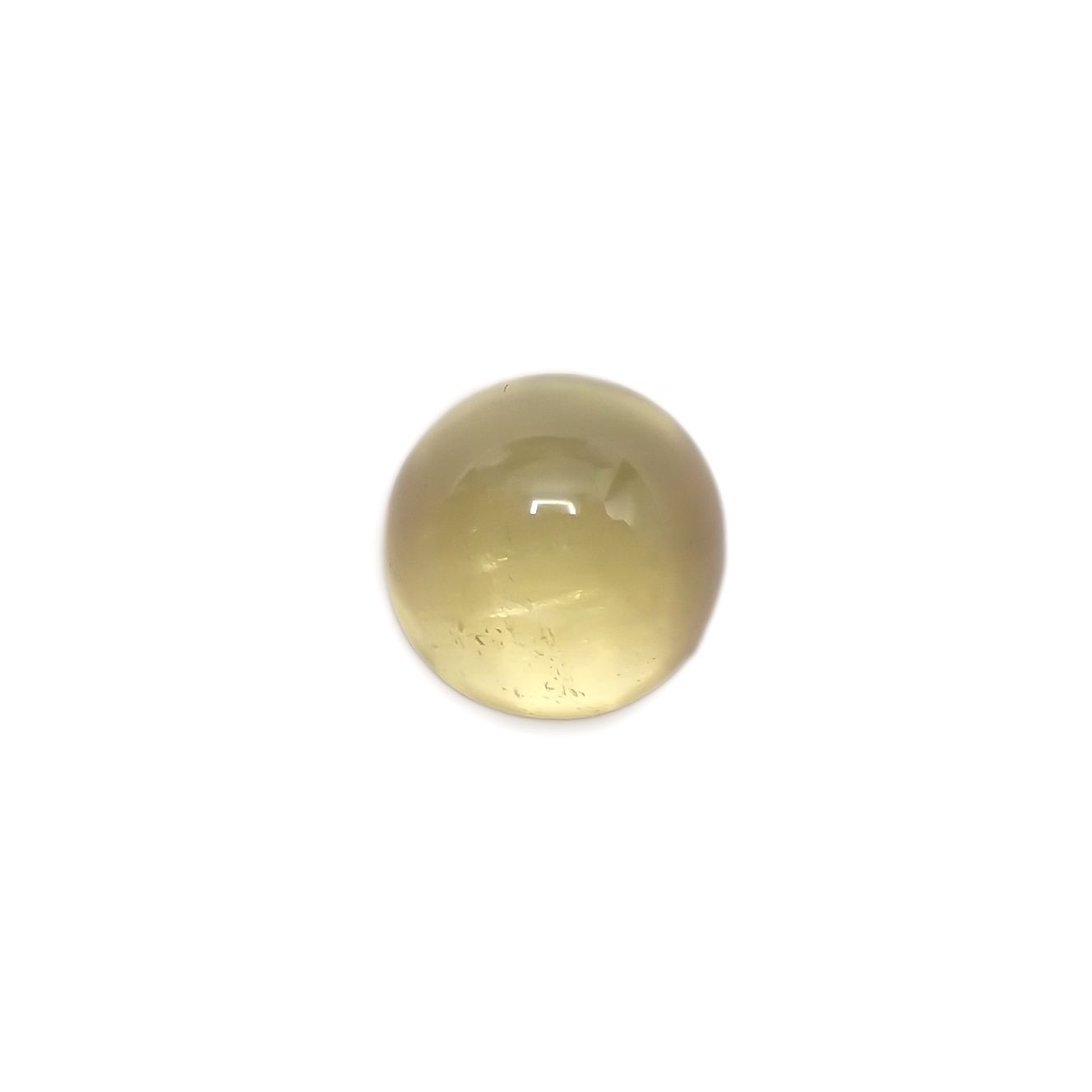 イエローベリルキャッツアイ(宝石名イエロー・ベリル キャッツアイ)ブラジル産 2.16ct 識別済[220917874]8x7.9mm前後