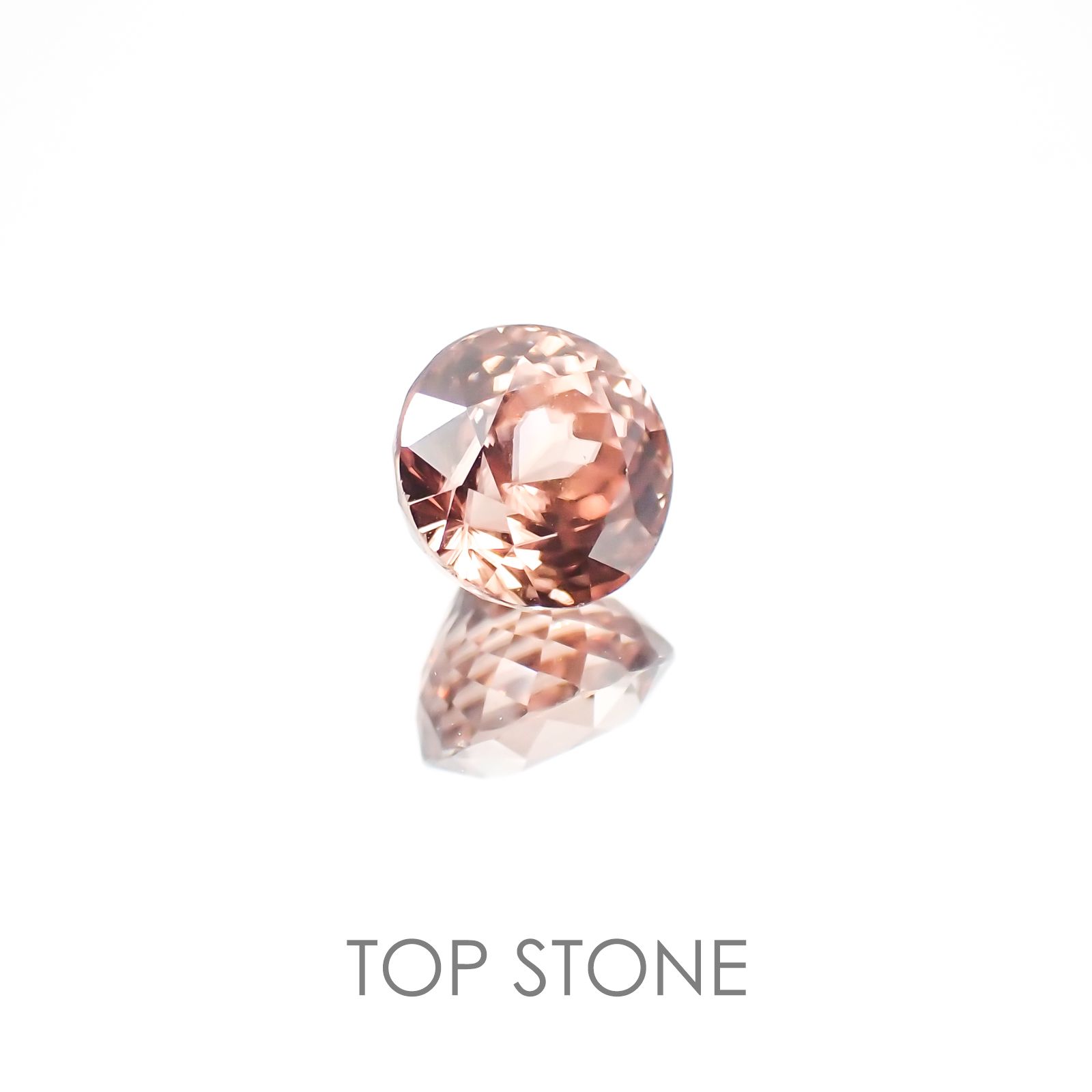 オレンジジルコン(宝石名ジルコン) スリランカ/カンボジア産 2.59ct 識別済[20128041]7×7mm前後