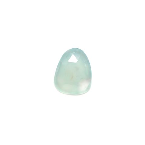 ◇フリーフォーム・ローズカット◇アクアプレーズ(宝石名ブルー グリーン・カルセドニー)南アフリカ産 2.79ct 識別済[230421886]12.4x10.1mm前後