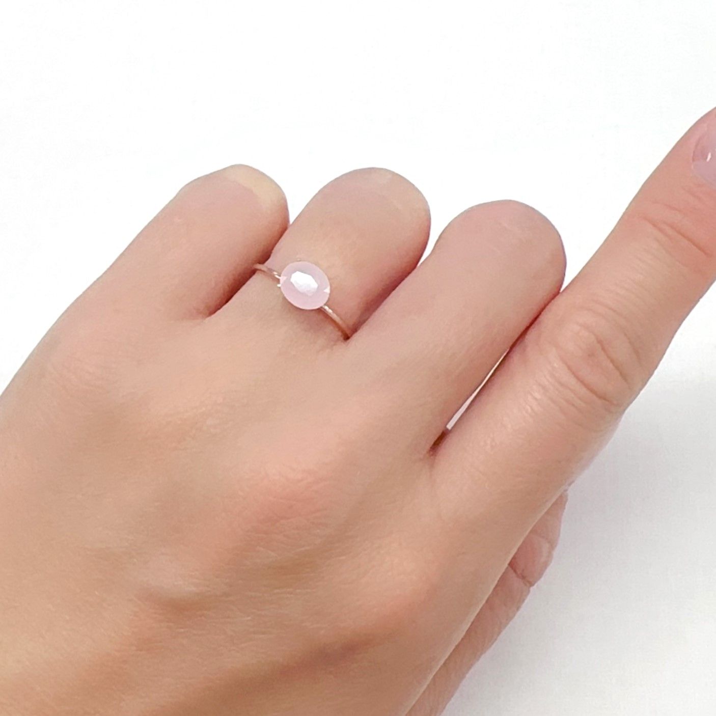 ピンクスミソナイト メキシコ産 1.43ct[240527549]7.2x6mm前後
