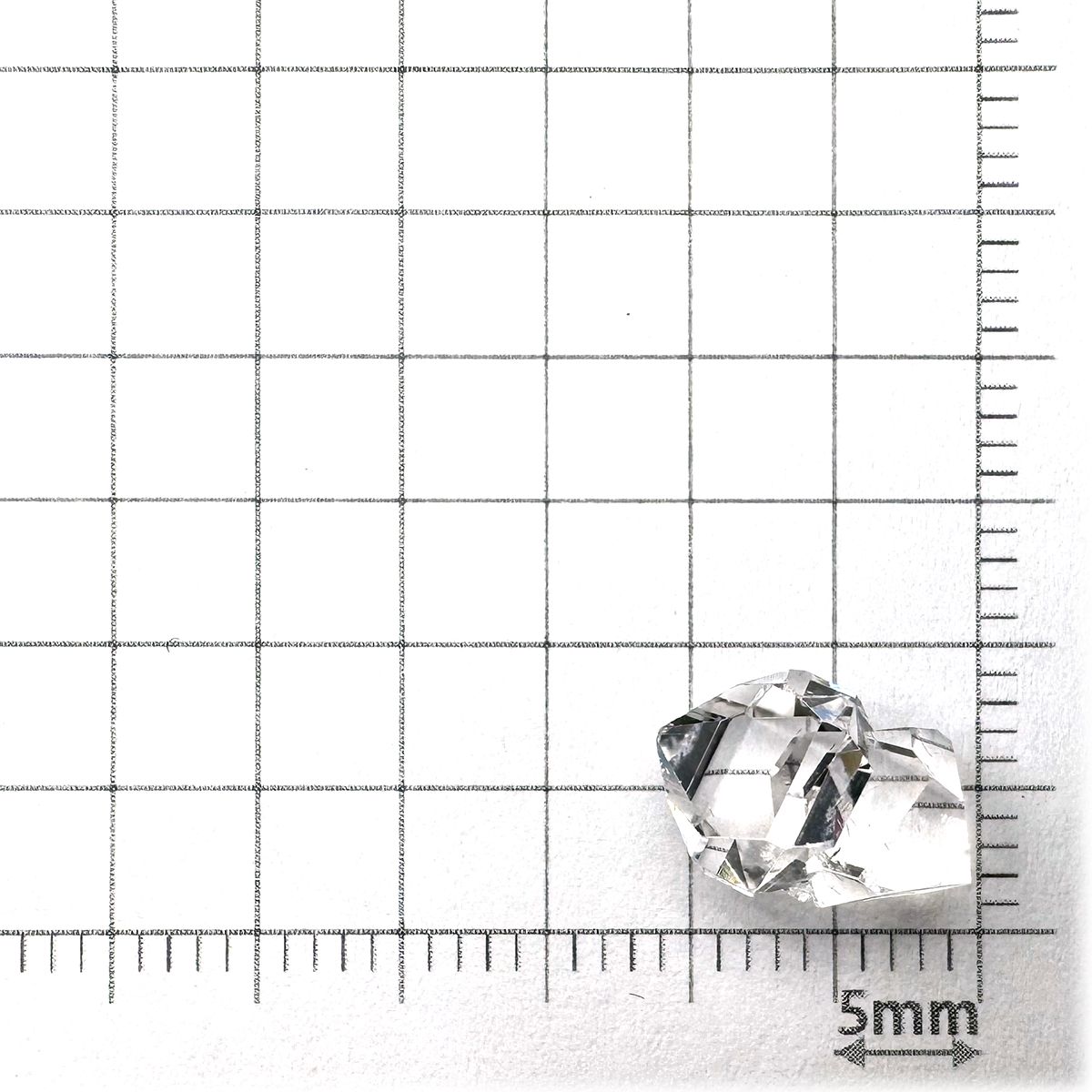 ハーキマーダイヤモンド 原石 アメリカ・ニューヨーク州産 2.96ct[240125363]11.2x7.1mm前後