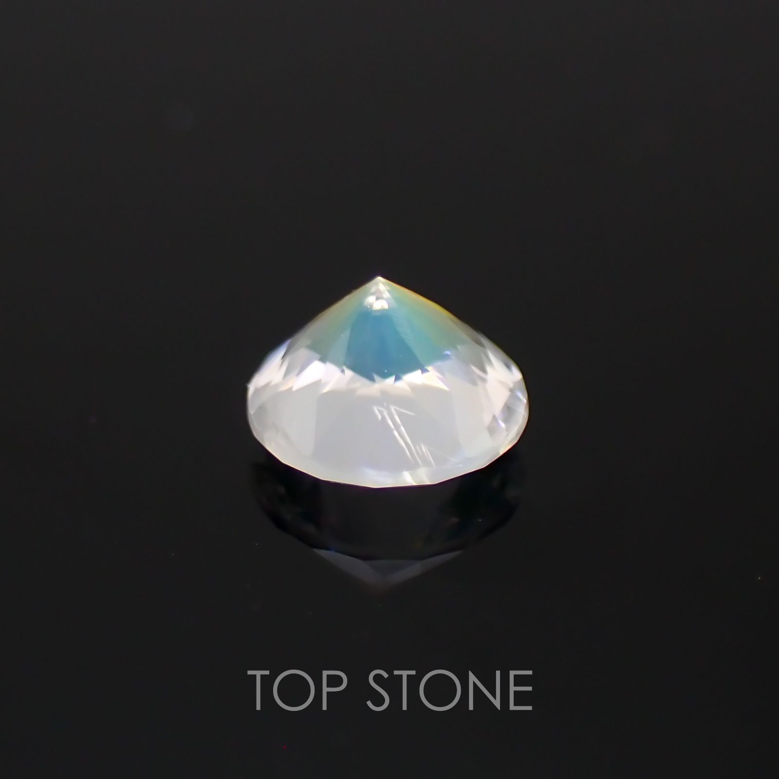 レインボームーンストーン(アンデシンラブラドライト) マダガスカル産 ルース 0.44ct[210310119]5×5mm前後
