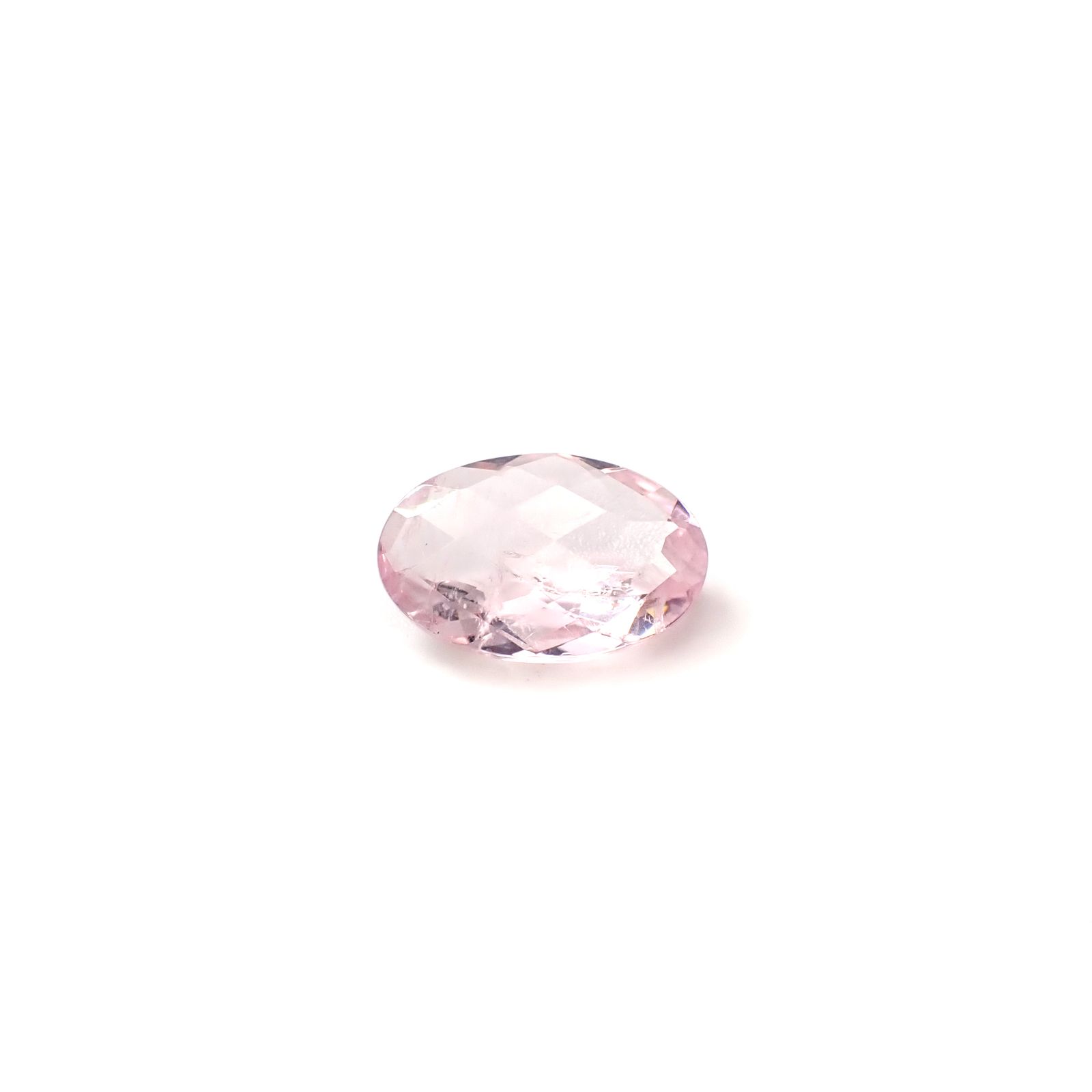 ◇チェッカーカット◇モルガナイト ブラジル産 3.93ct [250730870]13.9x9.2mm前後