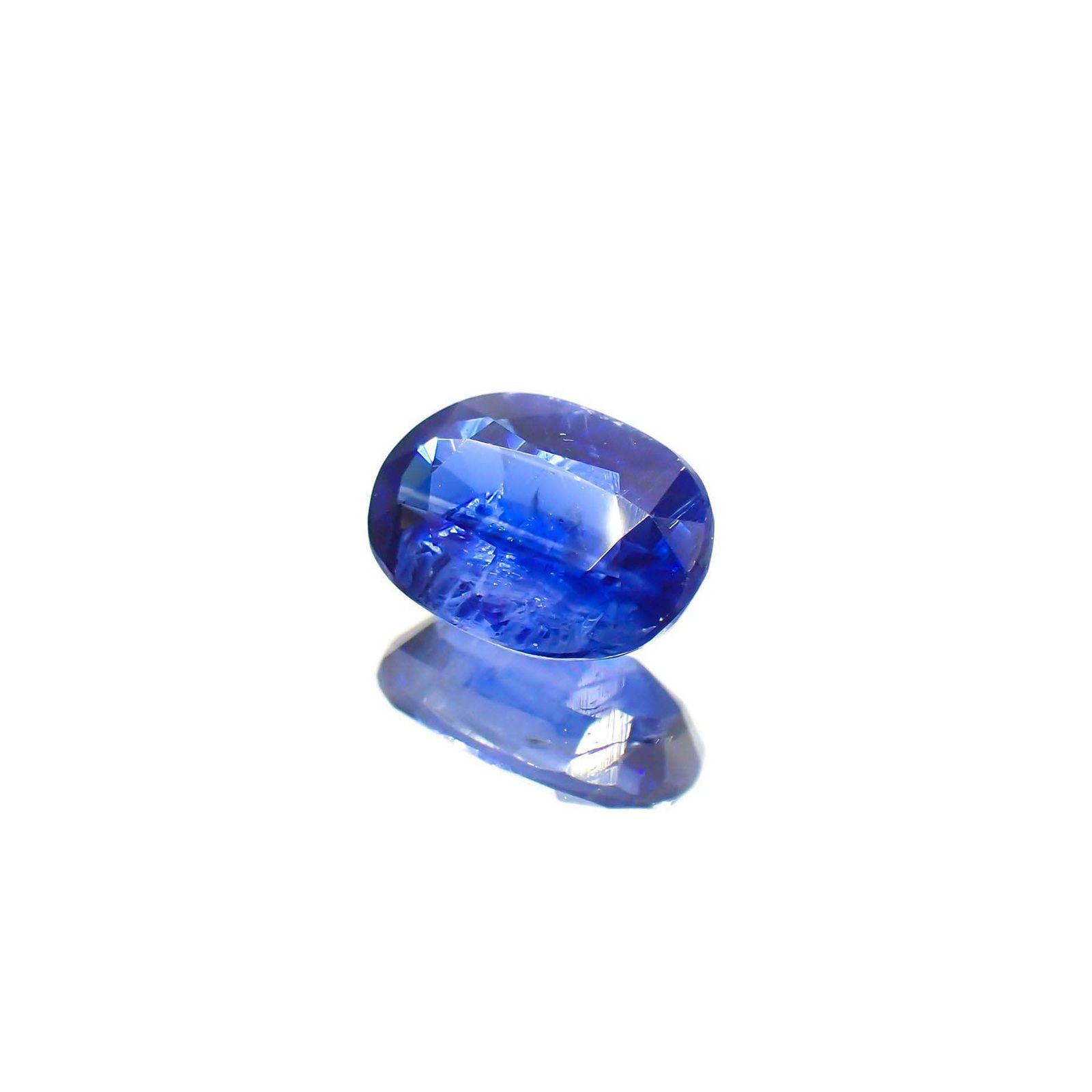 カイヤナイト(宝石名カイヤナイト)ネパール産 識別済 1.00ct / 7.2x5.2mm前後 [230622477]