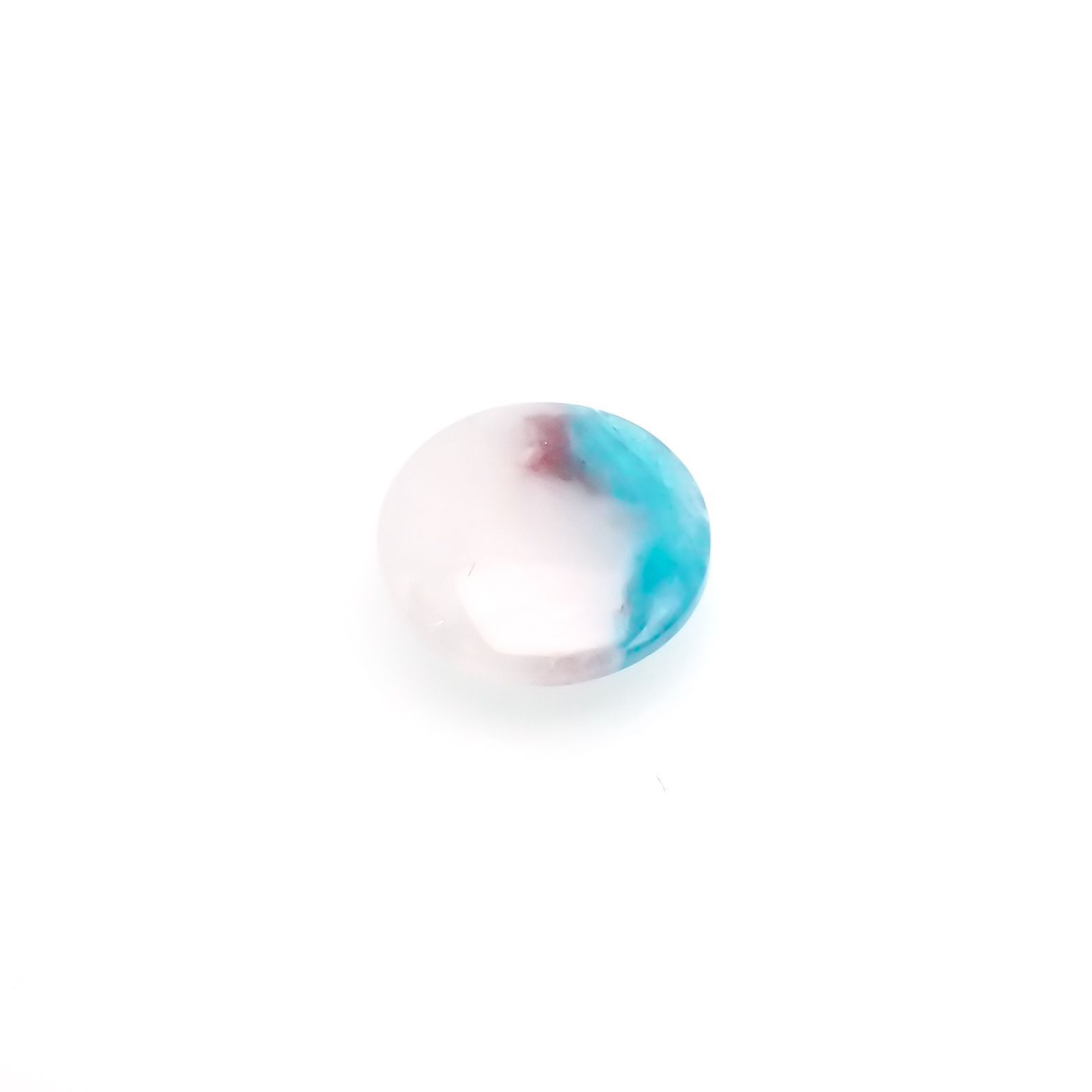 パライバトルマリンインクォーツ(宝石名トルマリンインクォーツ/別名パライバ・トルマリンインクォーツ) ブラジル産 1.68ct 識別済[210812952]9.0×9.0mm前後