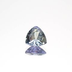 バイカラータンザナイト(宝石名ゾイサイト)タンザニア産 0.52ct 識別済[230421803]5.4x5.4mm前後