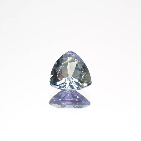 バイカラータンザナイト(宝石名ゾイサイト)タンザニア産 0.52ct 識別済[230421803]5.4x5.4mm前後