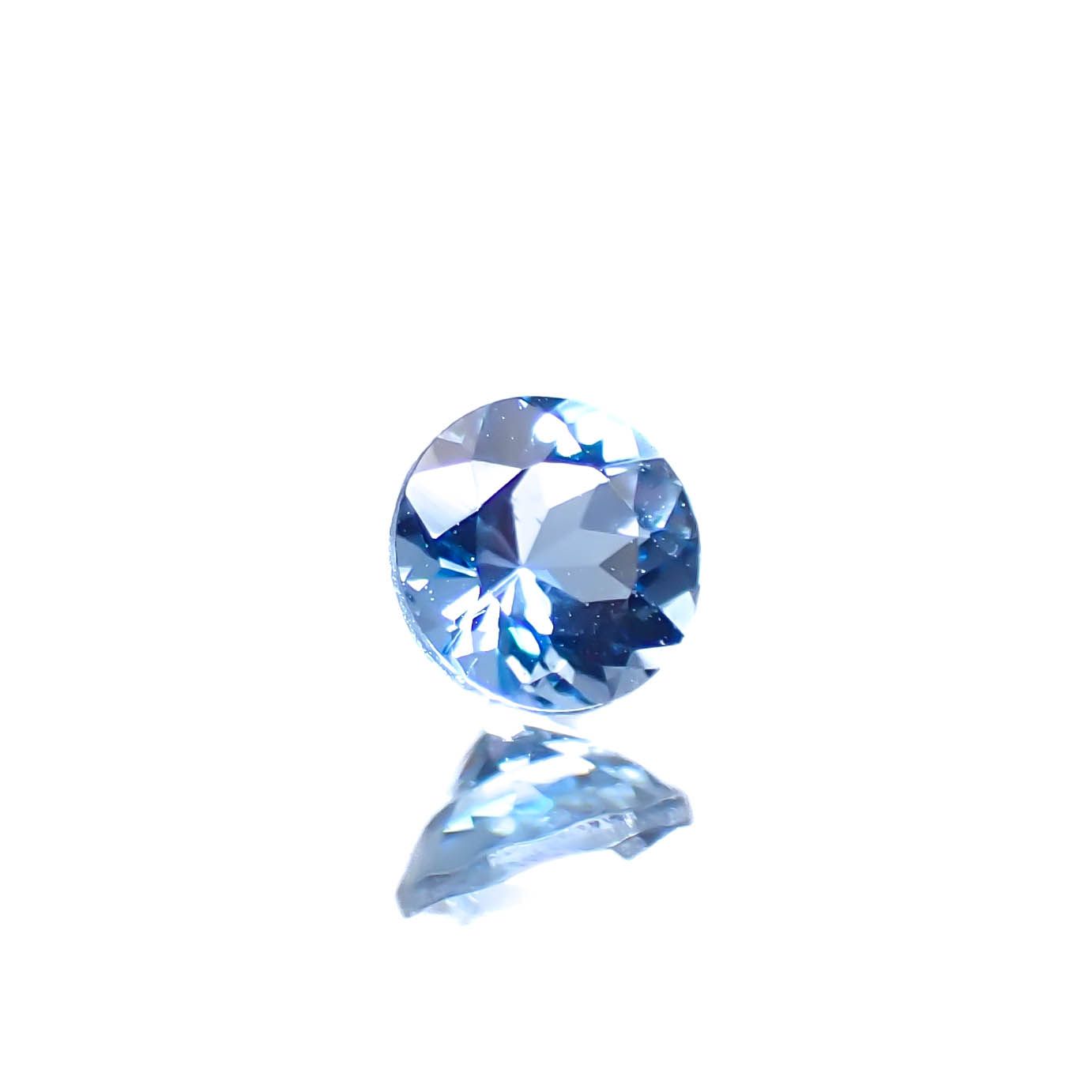 アクアマリン サンタマリアカラー ナイジェリア産 0.23ct [250329945]4x4mm前後