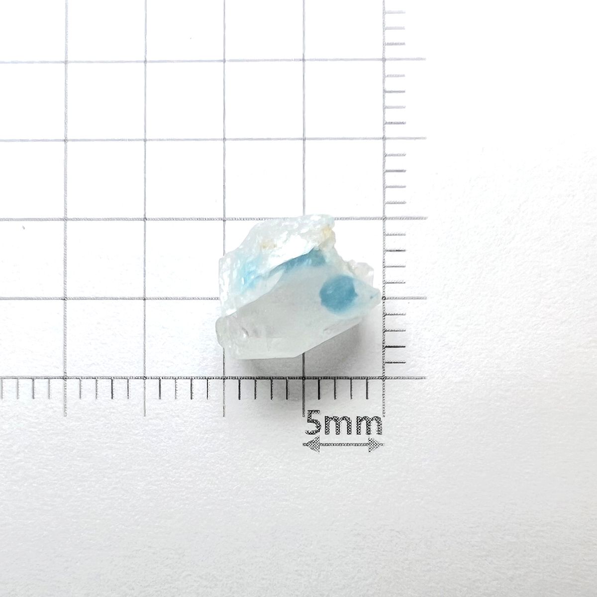 ユークレース 原石 ブラジル産 3.46ct[231023591]9.9x9.5mm前後
