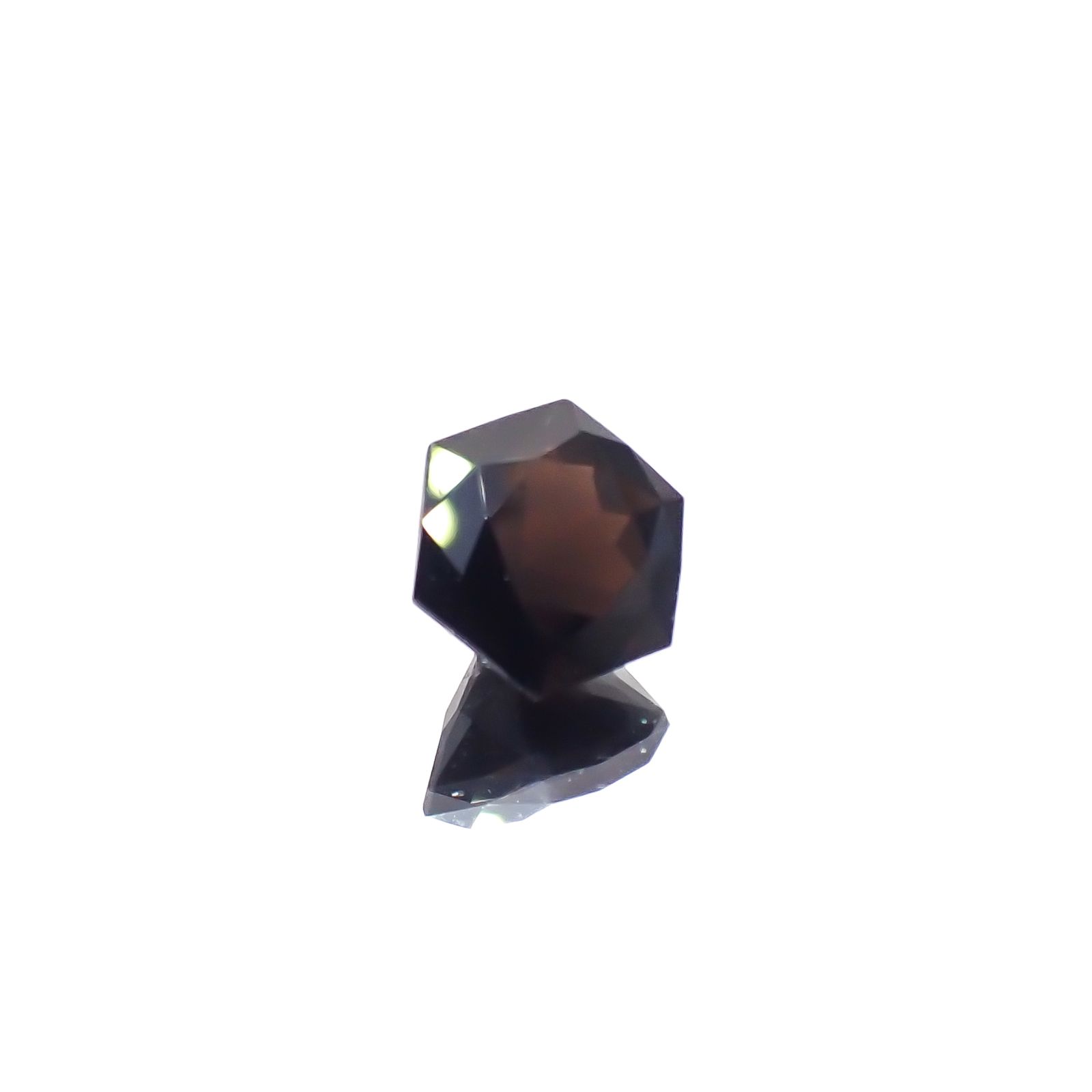 ◇ヘキサゴンカット◇モリオン チベット産 2.20ct[240427367]7.9x7.9mm前後
