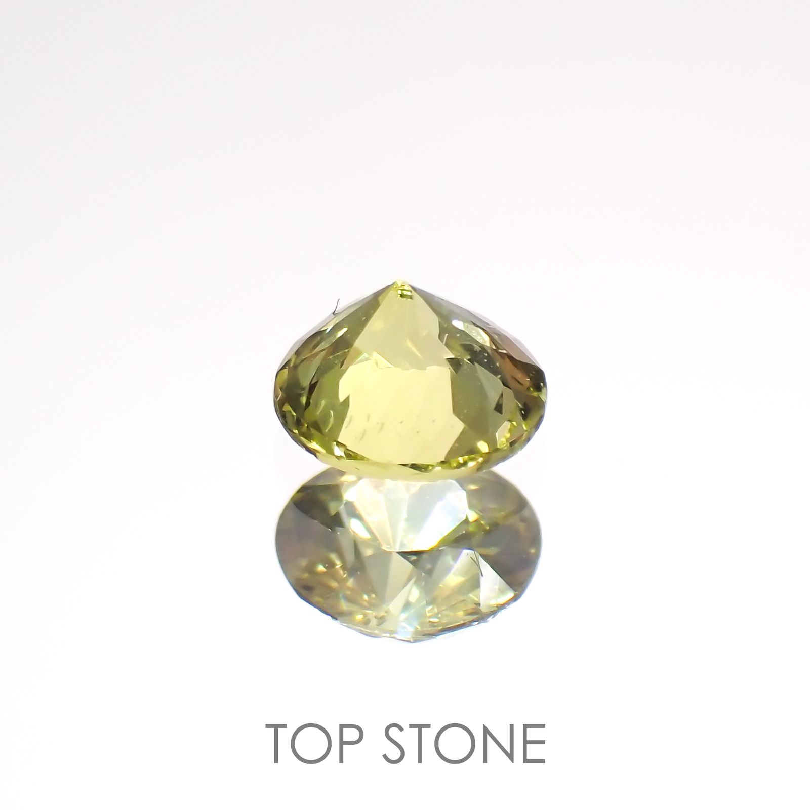 クリソベリル(宝石名クリソベリル)マダガスカル産 0.29ct 識別済[220114487]3.9x3.9mm前後