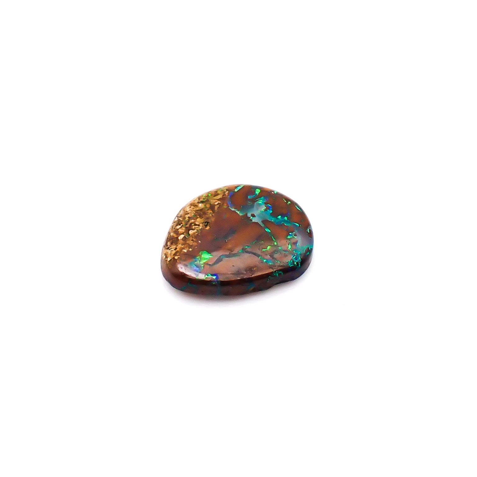 ボルダーオパール オーストラリア産 0.87ct / 8.8x7.7mm前後 [260933074]
