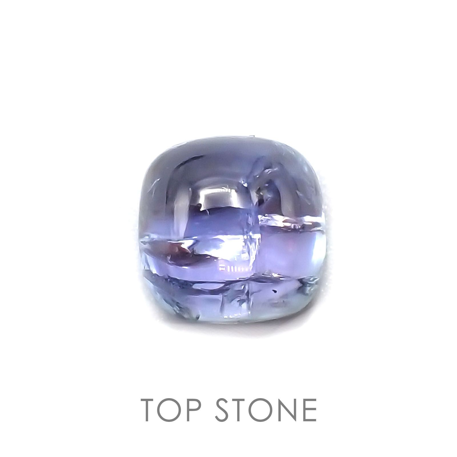 バイカラータンザナイト(ゾイサイト) 非加熱 タンザニア産 ルース 3.27ct[21018530]7.8×7.8mm前後