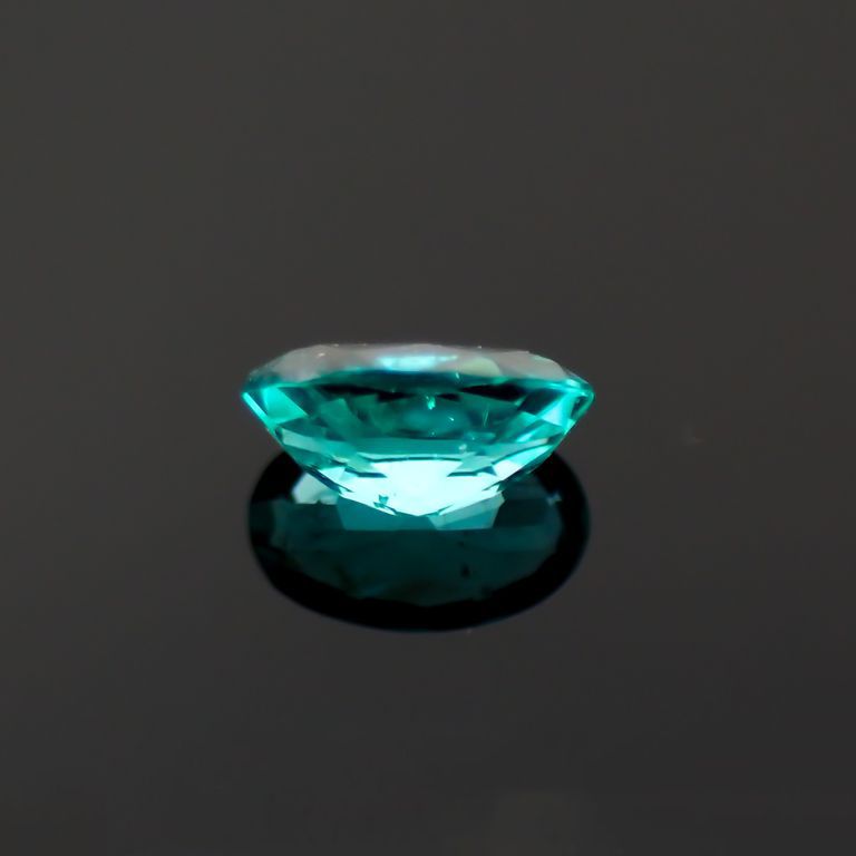 パライバトルマリン(宝石名トルマリン/別名パライバ・トルマリン)ブラジル産 0.08ct 識別済[221018771]3.4x2.2mm前後