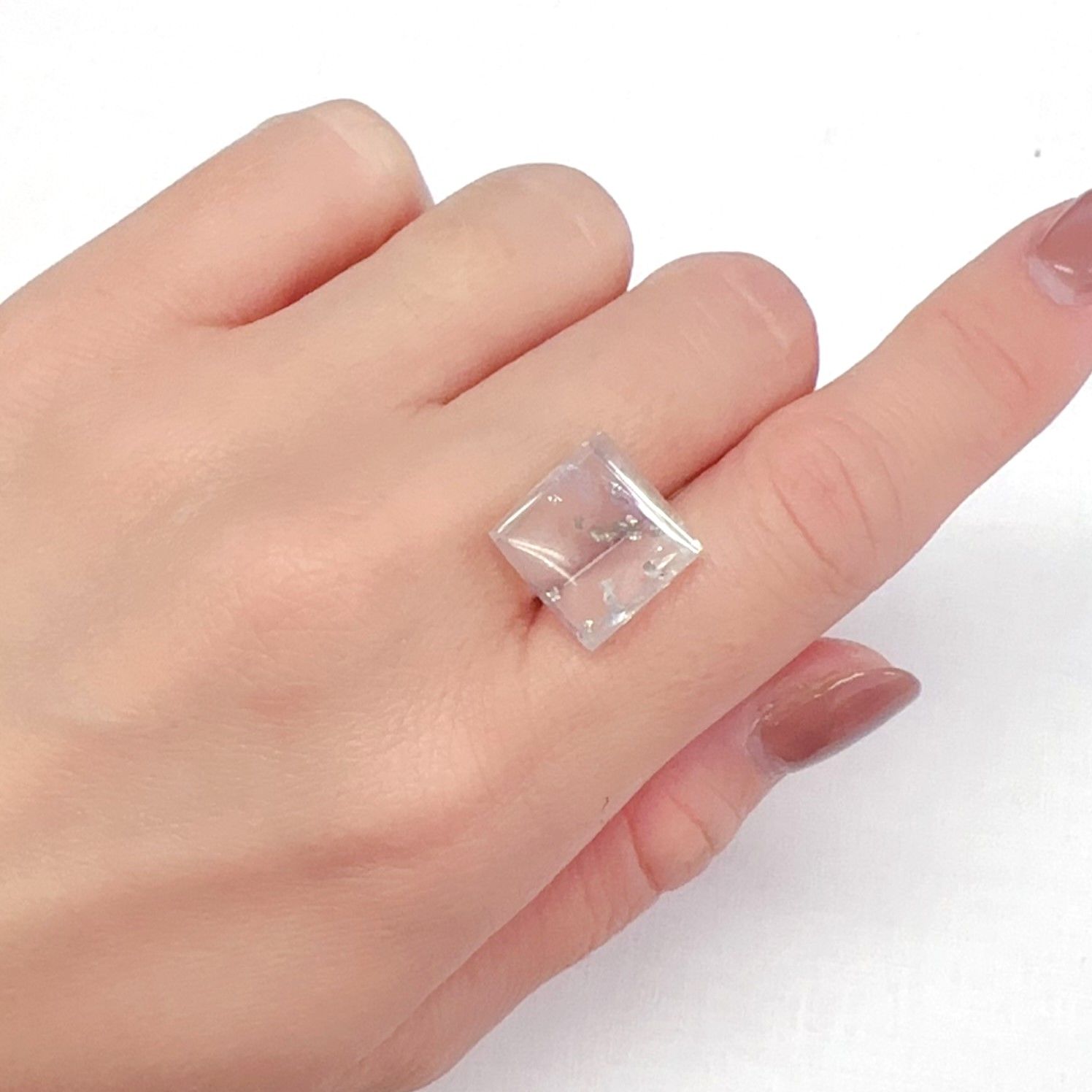 パイライトインクォーツ ブラジル産 10.38ct[240225914]13.2x13.2mm前後