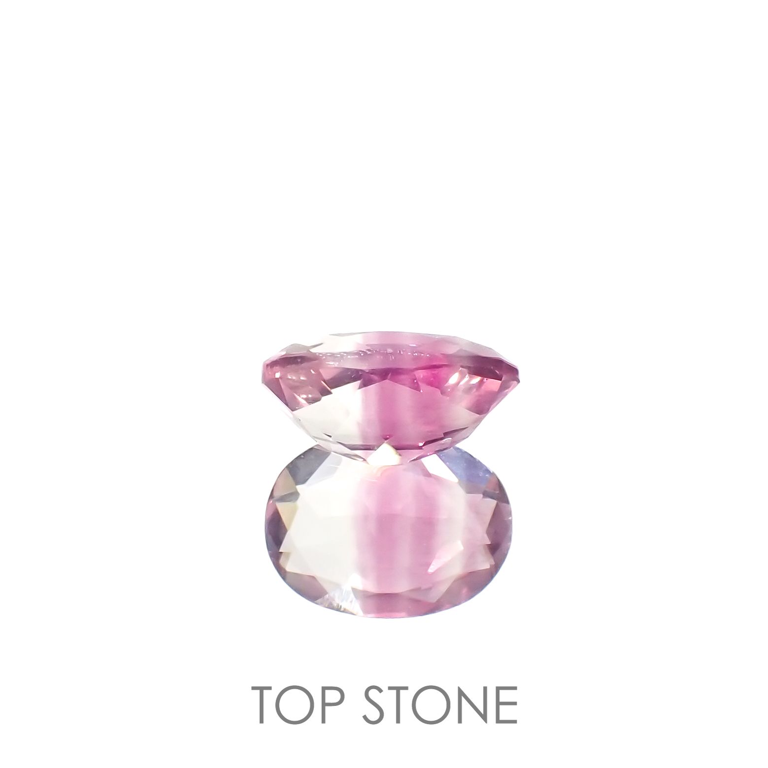 バイカラーフローライト 中国産 1.38ct[230120178]8.1x6.1mm前後