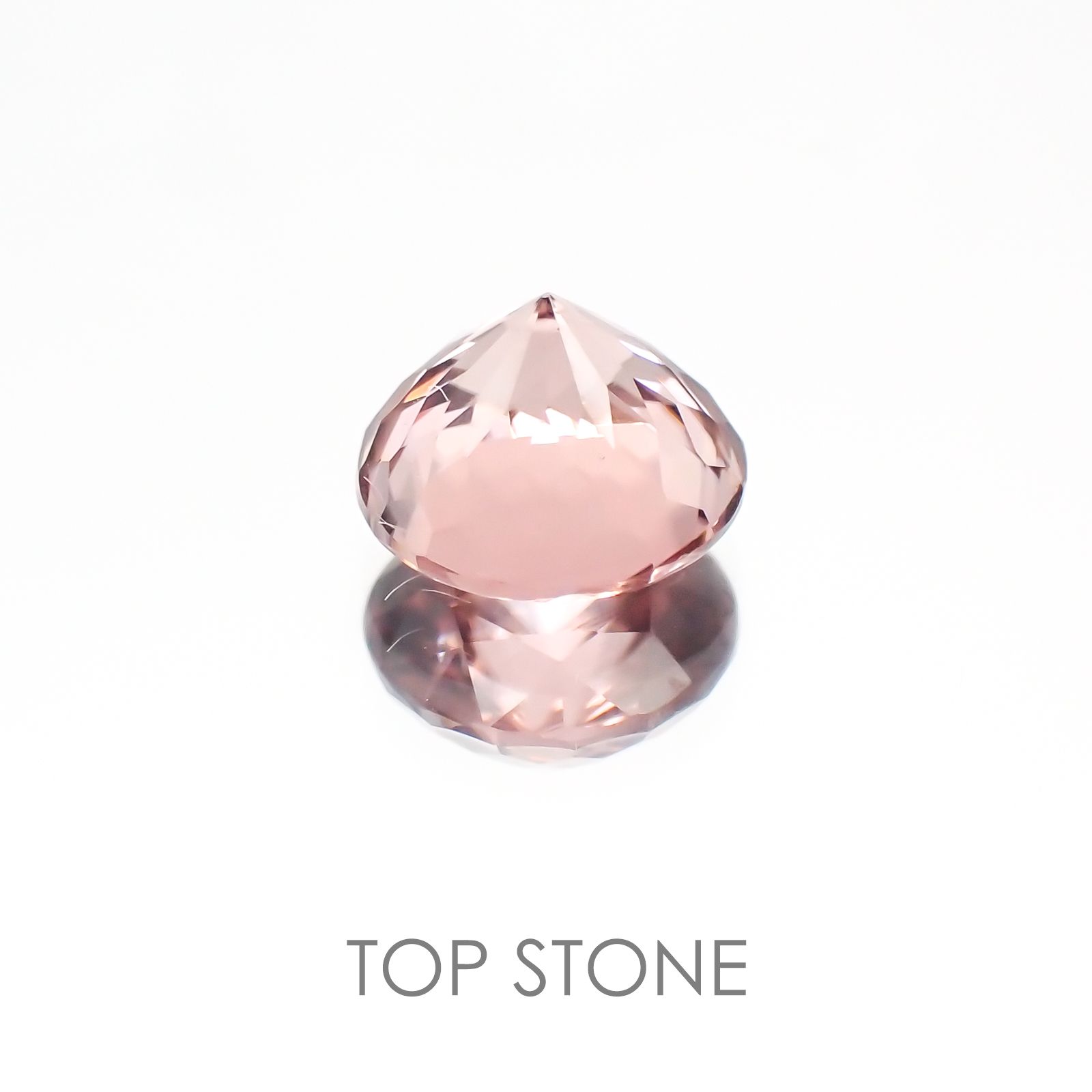 ピンクジルコン スリランカ,カンボジア産 ルース 1.62ct[20208062]6.5×6.5mm前後
