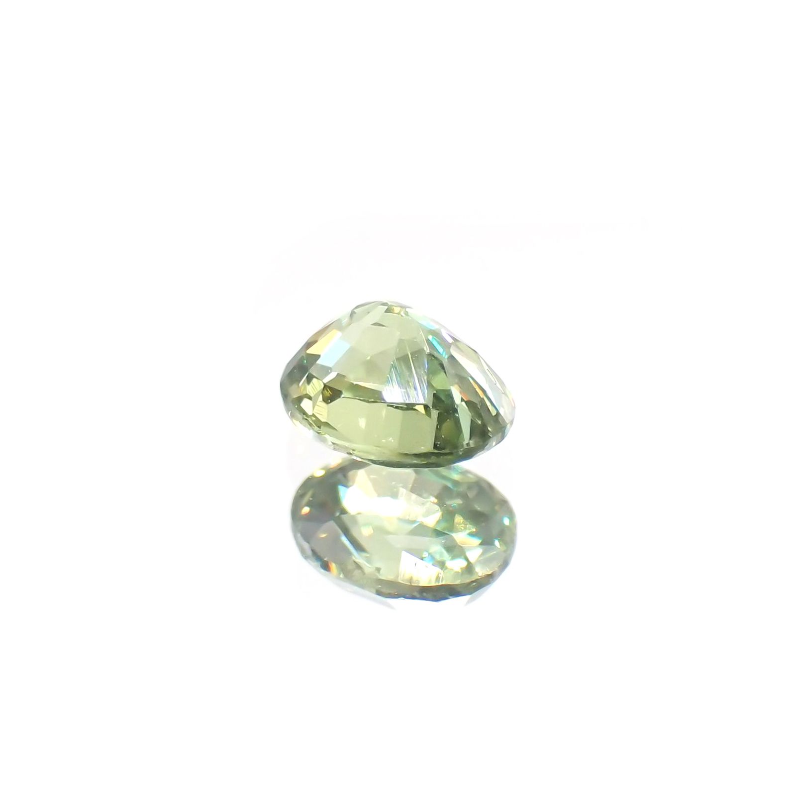 デマントイドガーネット(宝石名デマントイド・ガーネット) ナミビア産 0.48ct 識別済[210812785]4.9×3.8mm前後