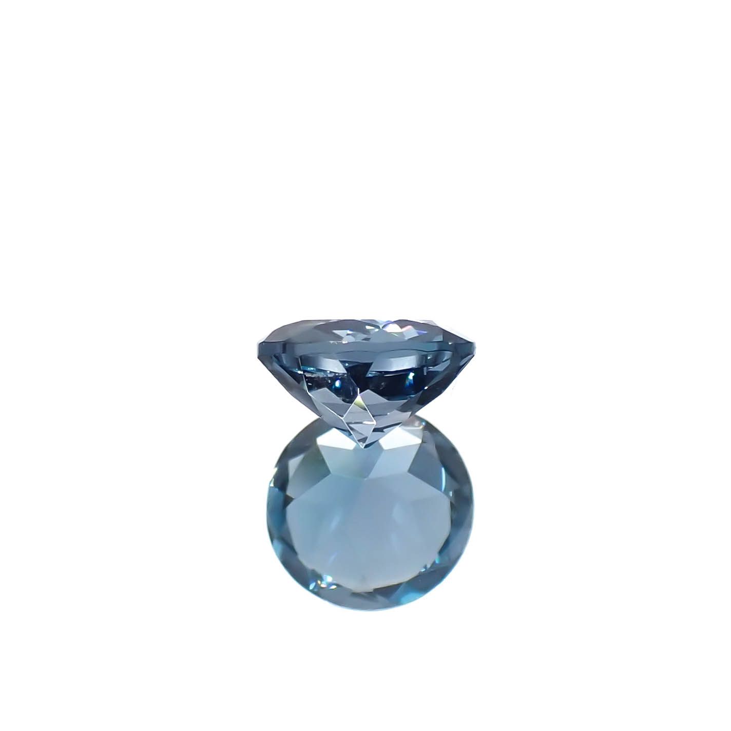 ロンドンブルートパーズ ブラジル産 0.91ct[240326784]6.1x6.1mm前後