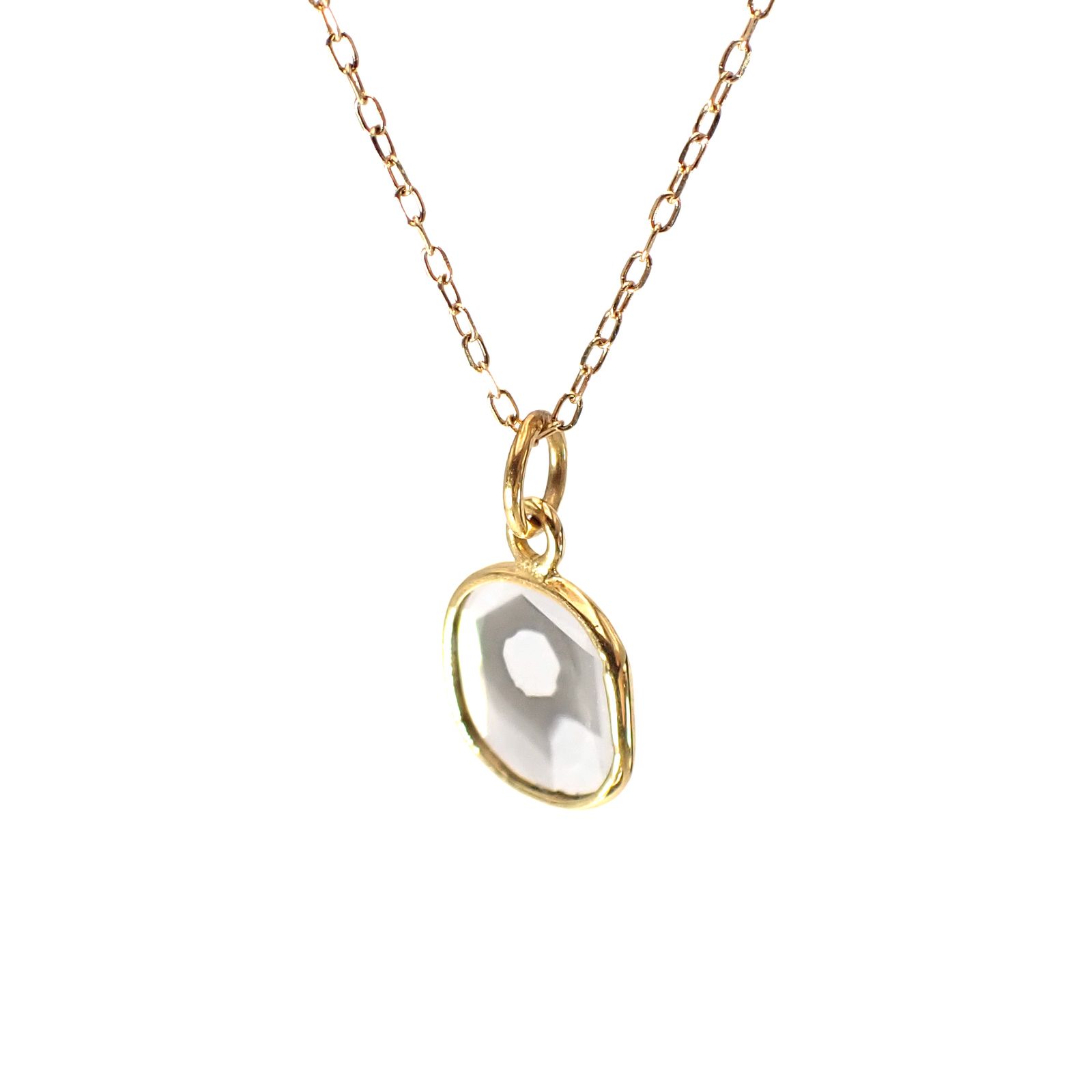 ◇K18仕様◇トラピッチェスライスダイヤモンド ペンダントトップ/チャーム(※チェーン別売り) 1.07ct / 8.2x7.7mm前後 [250430226]