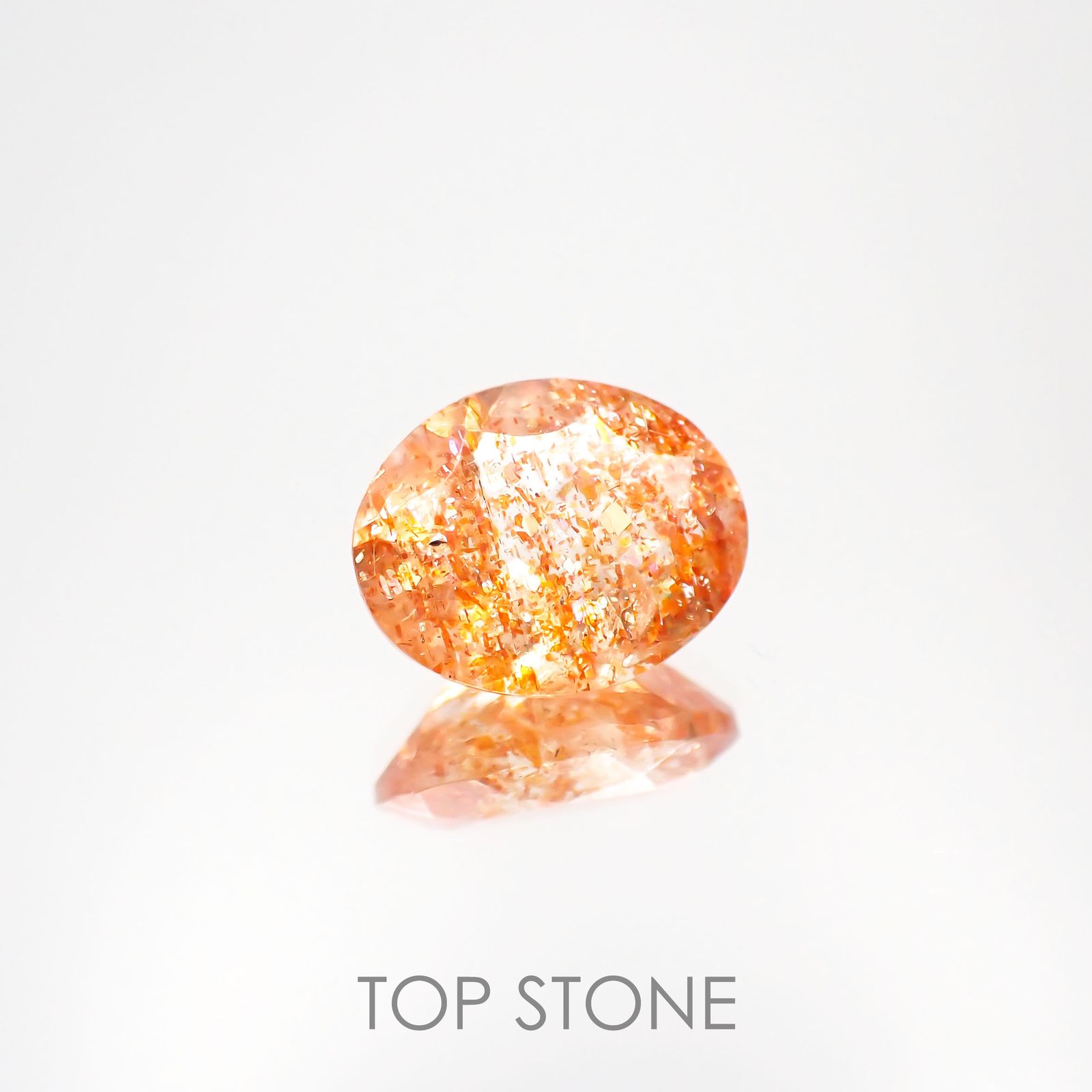 イリュージョンサンストーン インド産 2.15ct[221219256]9.9x8mm前後