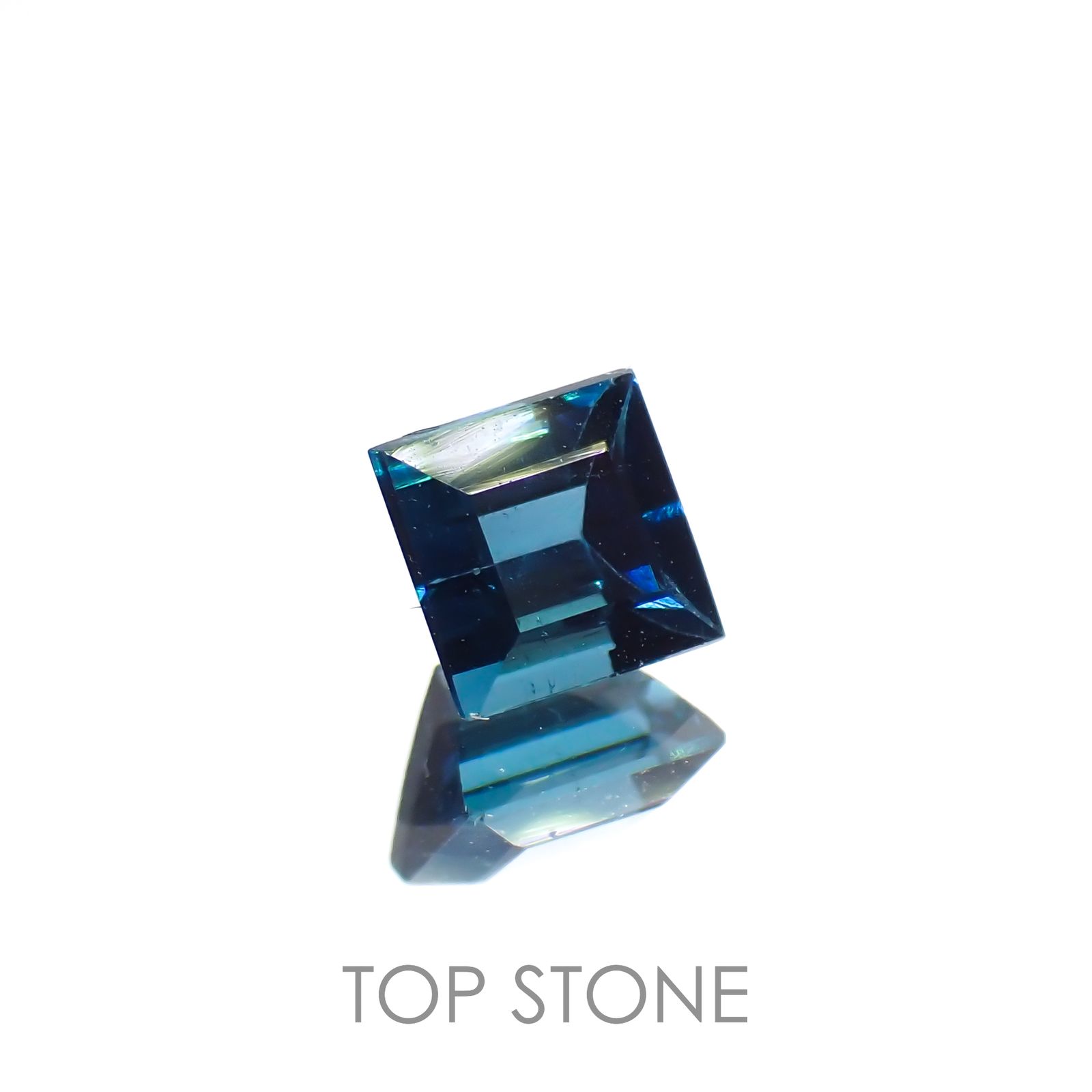 インディゴライト(宝石名トルマリン)アフガニスタン産 0.36ct 識別済[221219458]3.8x3.8mm前後